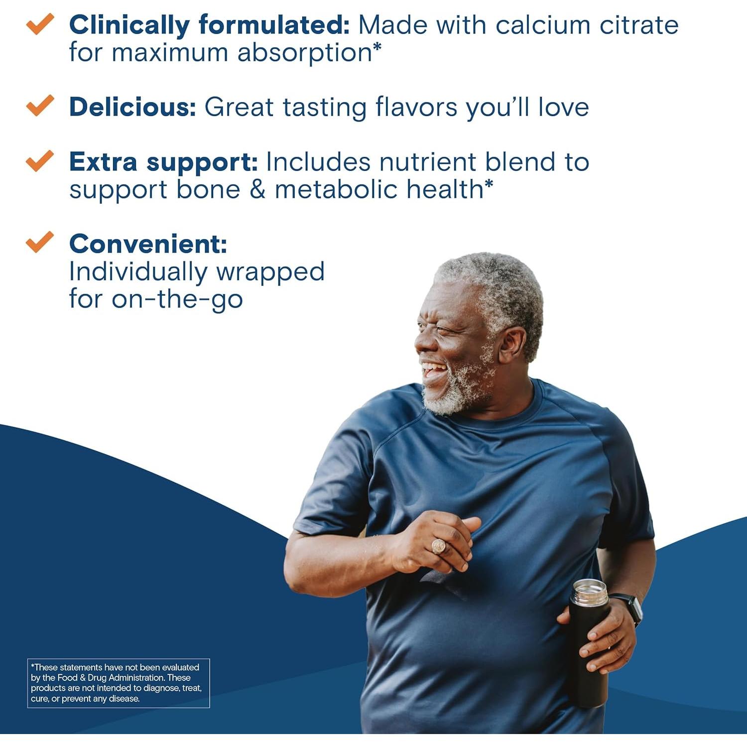 Masticables de Calcio Bariátrico Bariatric Fusion 500mg Caramelo 60 Unidades