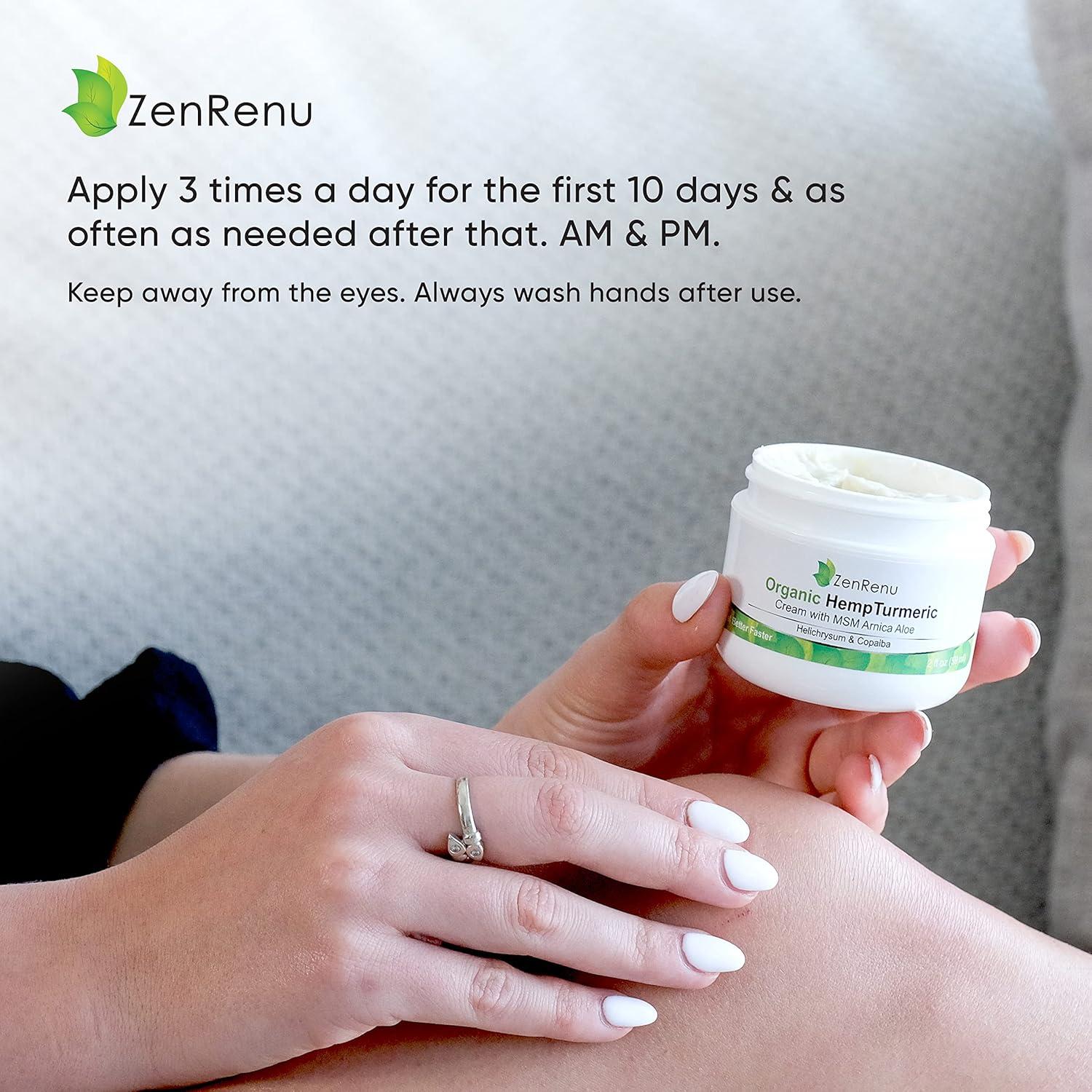 Crema Orgánica ZenRenu de Cañamo y Cúrcuma 60 ml