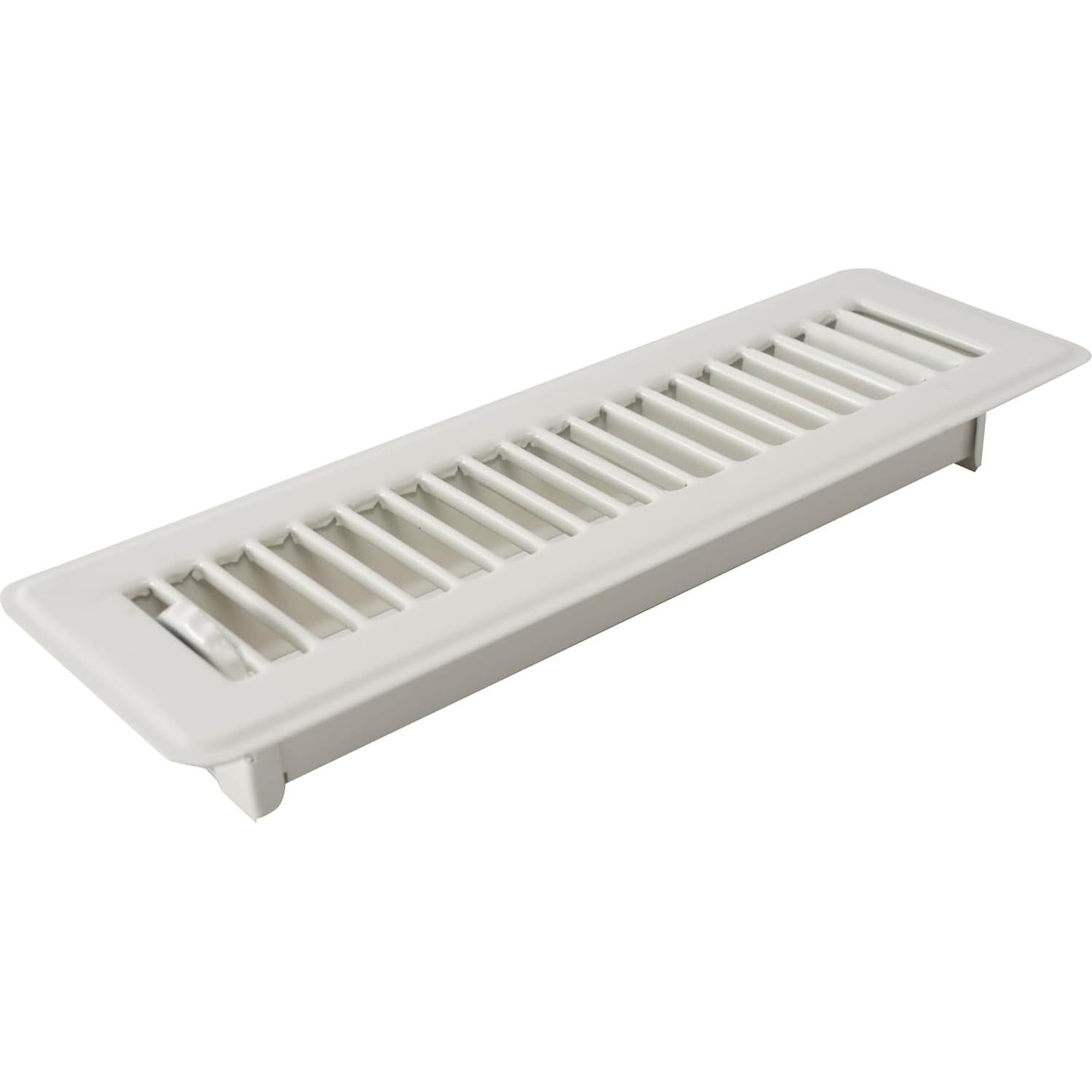 Registro de Piso Handua 2x10 Louvered Acero Blanco Roto