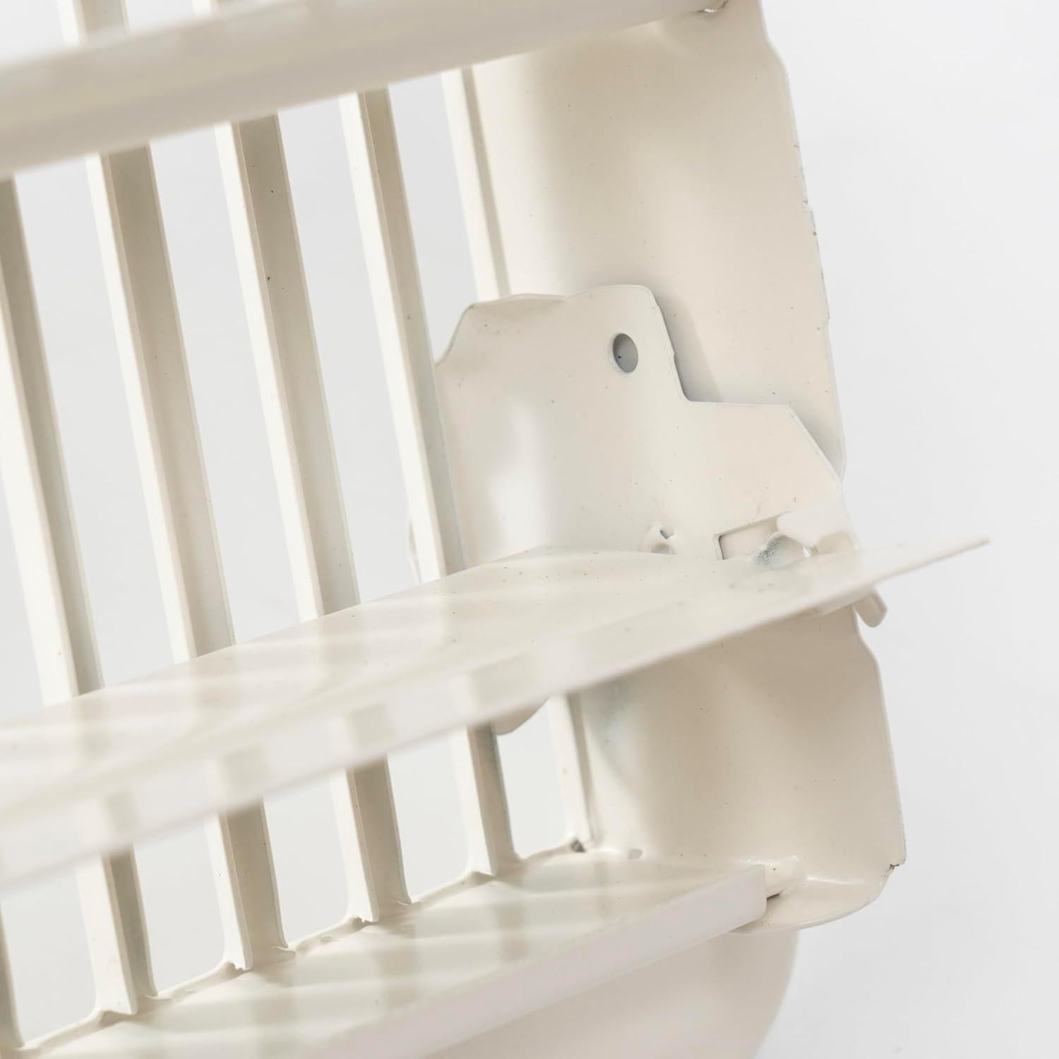 Registro de Piso Handua 2x10 Louvered Acero Blanco Roto