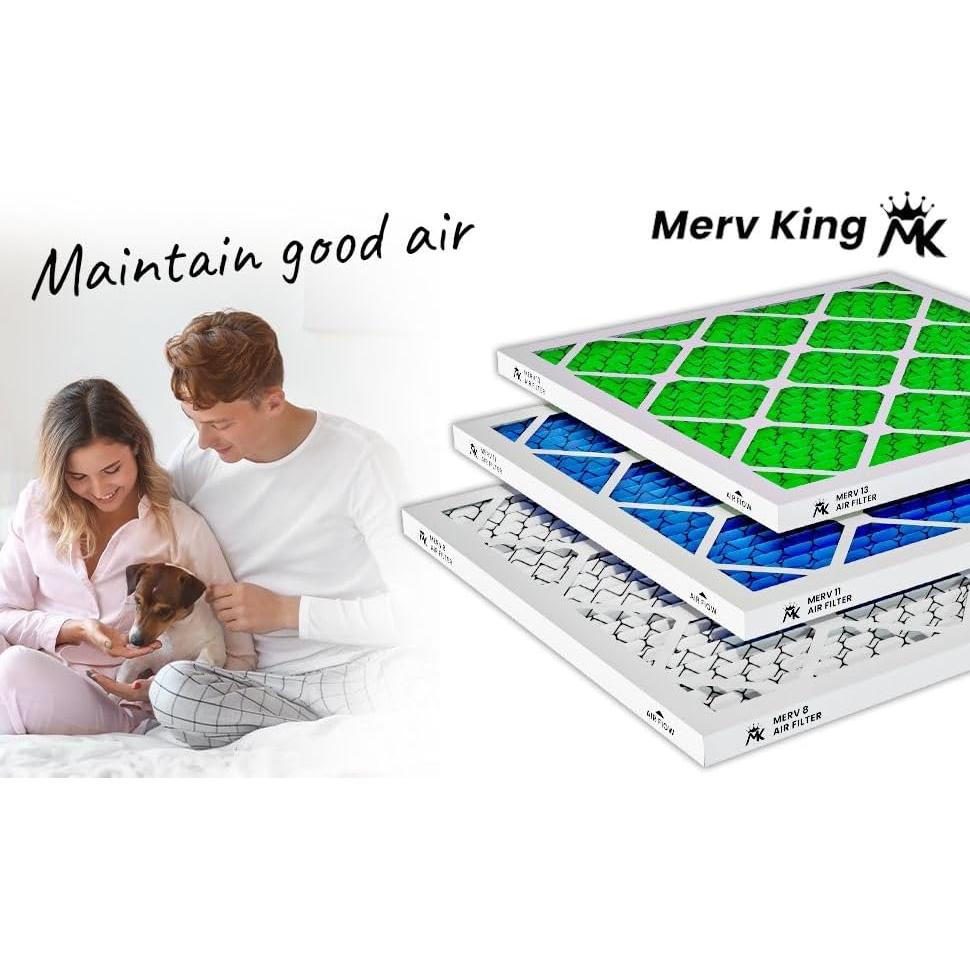 Filtro de Aire Merv King 20x20x1 MERV 13 Paquete de 4