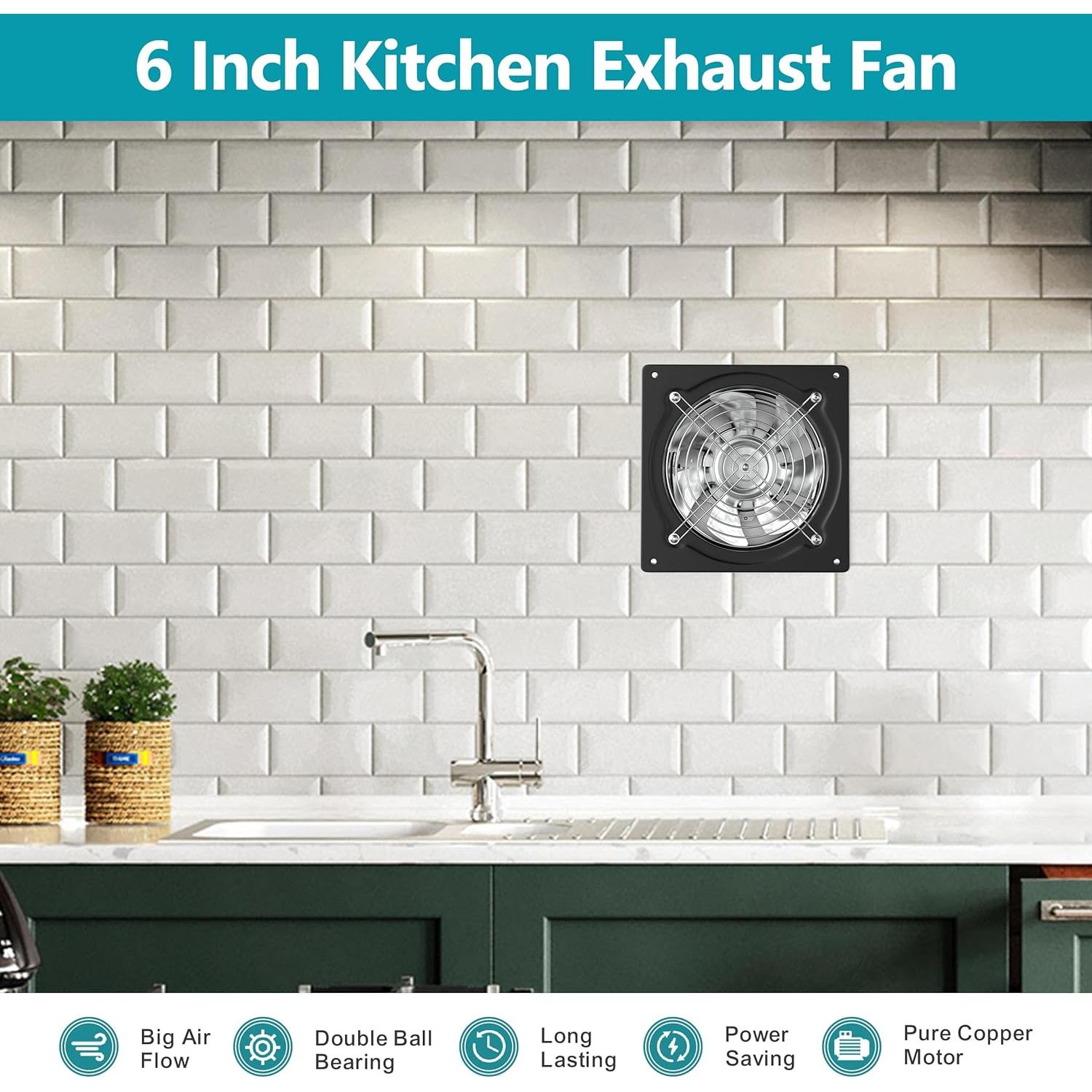 Ventilador de Escape HG Power 6 Pulgadas con Interruptor