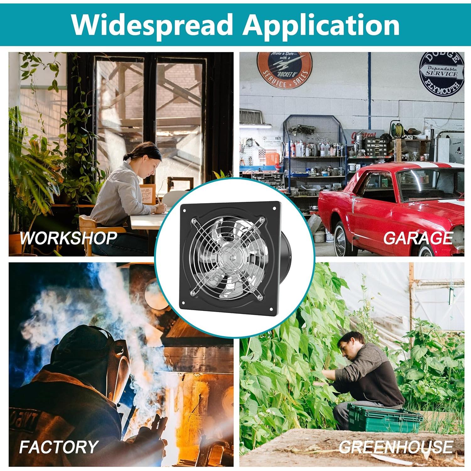 Ventilador de Escape HG Power 6 Pulgadas con Interruptor