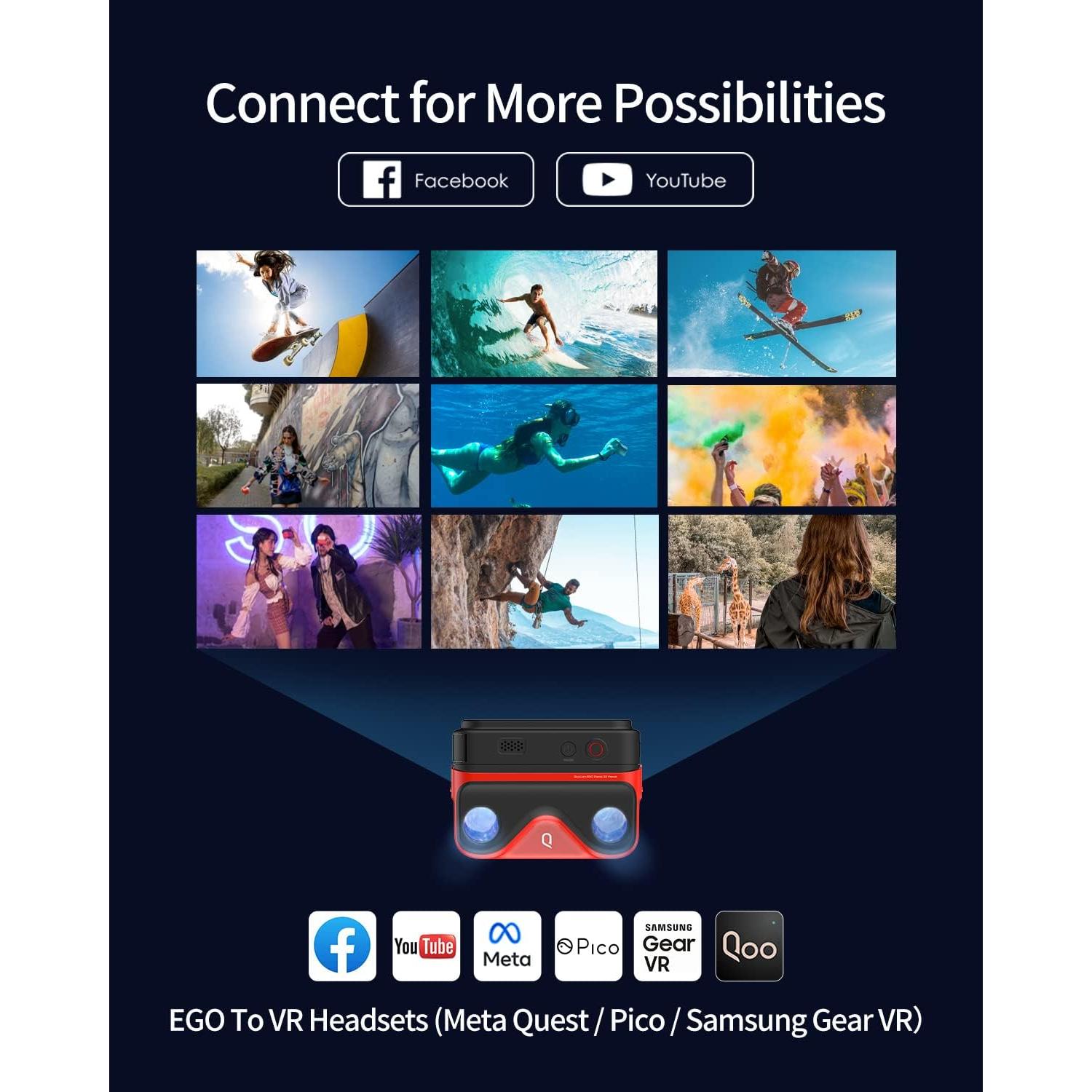 Cámara 3D KanDao QooCam EGO 24MP 8K 4K 60FPS Estabilizada