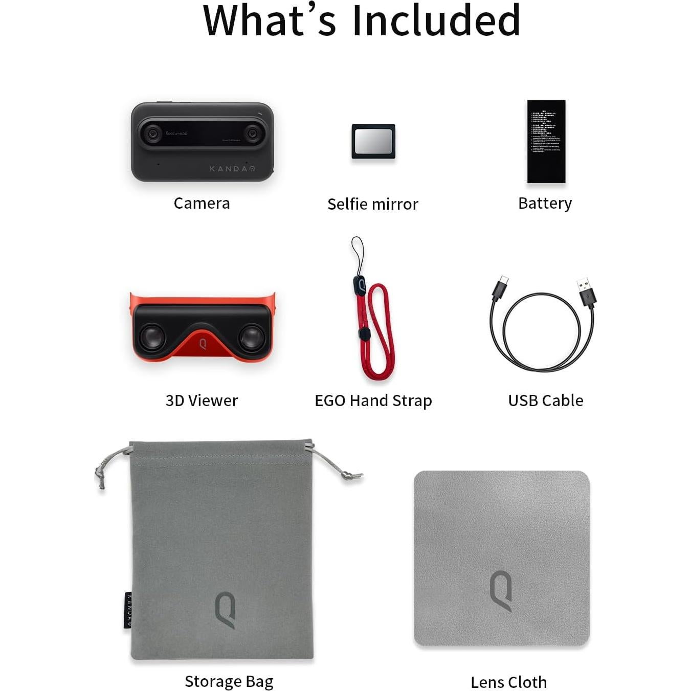 Cámara 3D KanDao QooCam EGO 24MP 8K 4K 60FPS Estabilizada