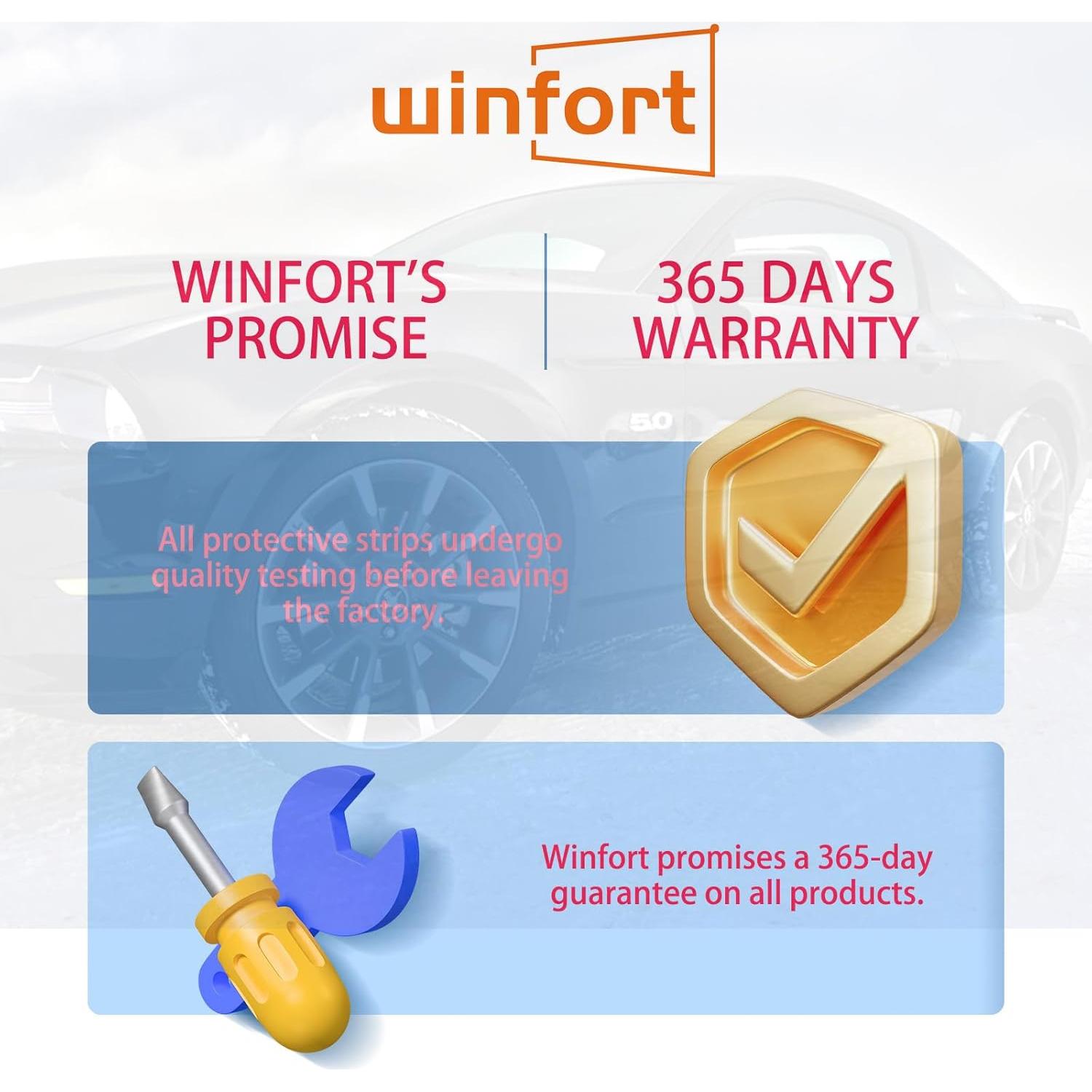 Protector de Bordes de Puerta de Coche Winfort 5M Negro