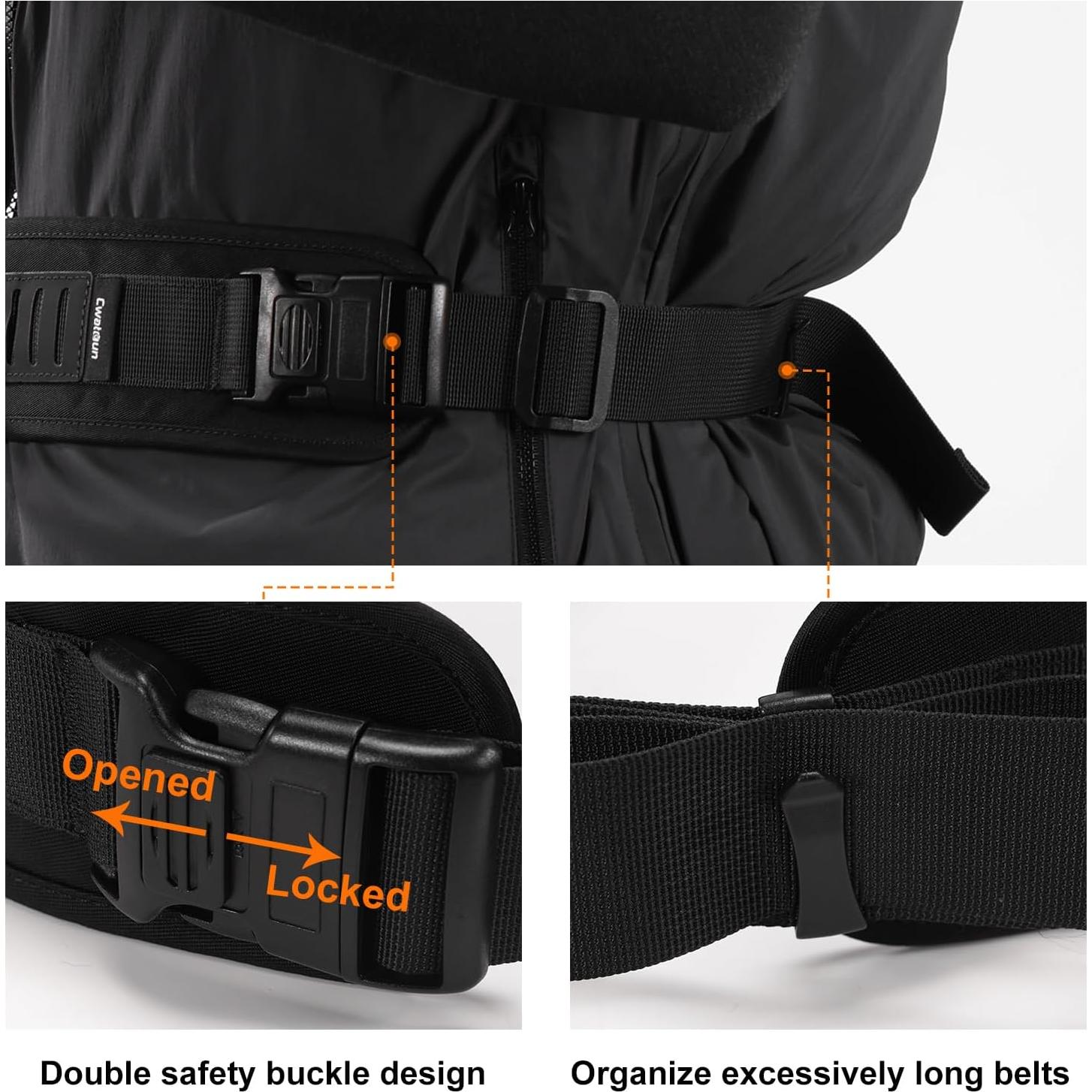 Cinturón Multi-Función Cwatcun Ajustable para Cámara 77.5-111.8 cm