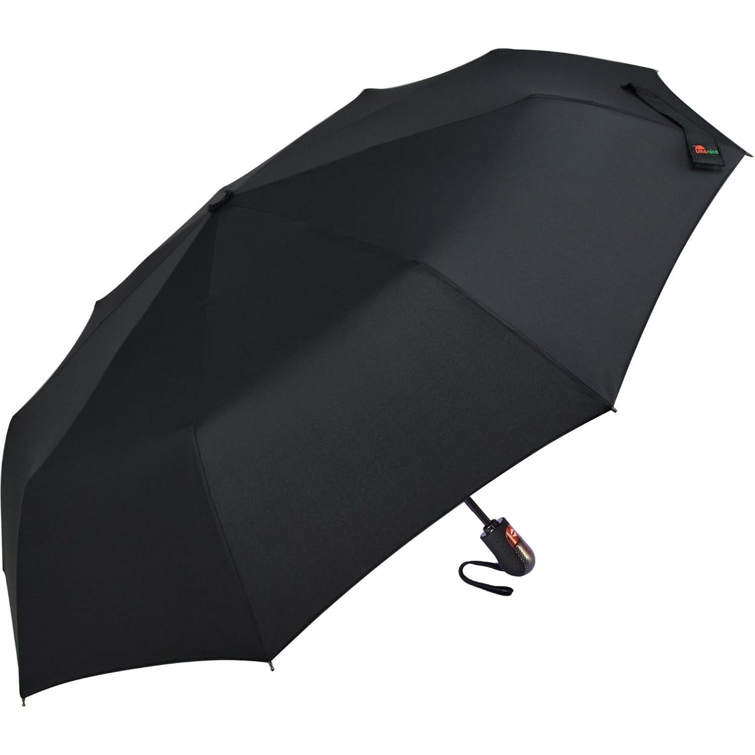 Paraguas de Viaje Umenice Compacto Automático Negro 99 cm