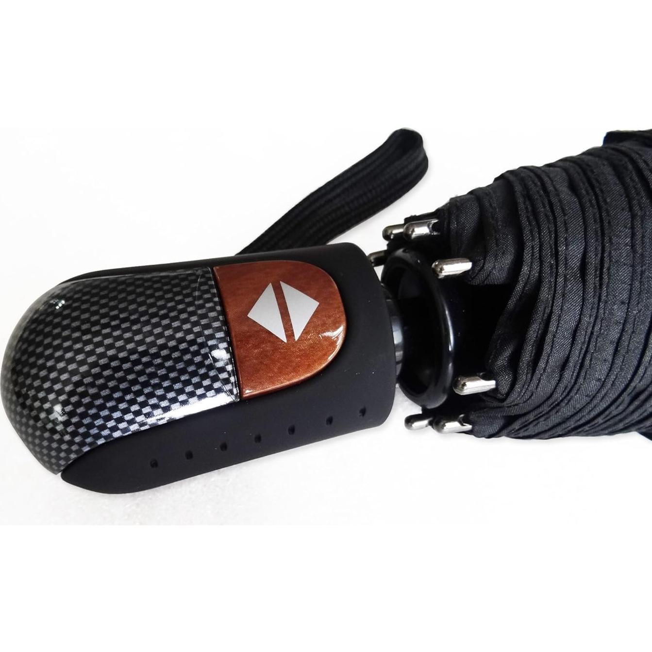 Paraguas de Viaje Umenice Compacto Automático Negro 99 cm