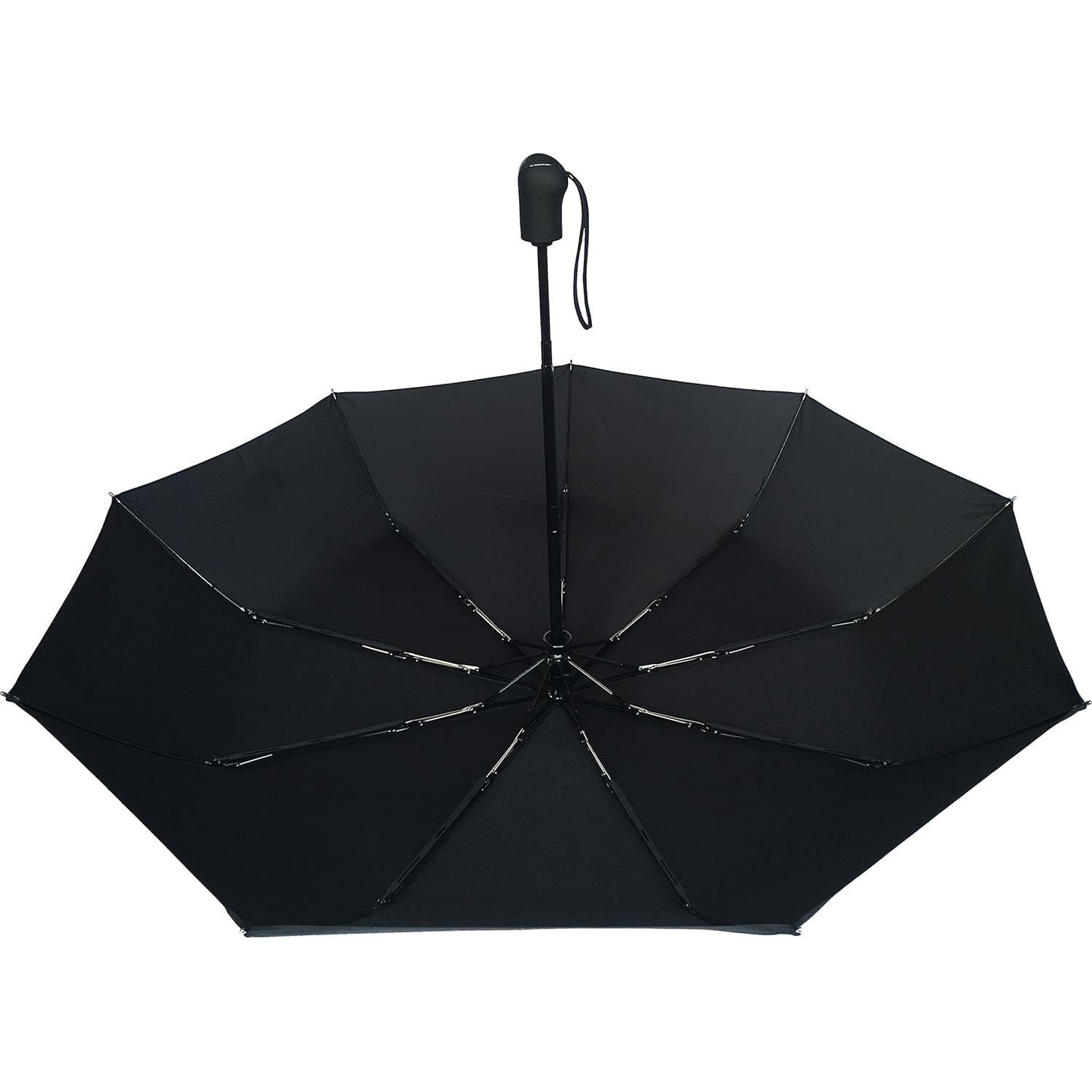 Paraguas de Viaje Umenice Compacto Automático Negro 99 cm