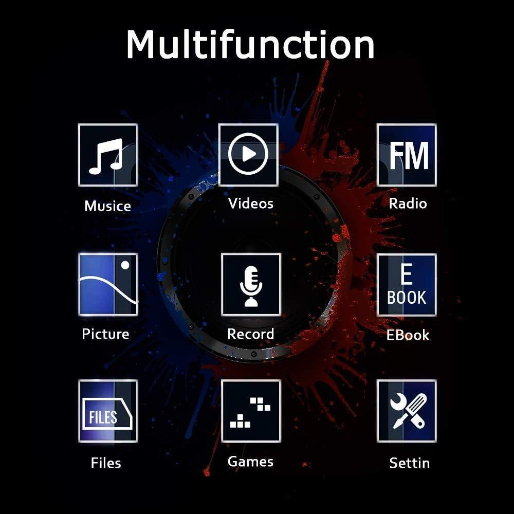 Reproductor MP3 Dyzeryk 16GB con Altavoz y Radio FM Azul