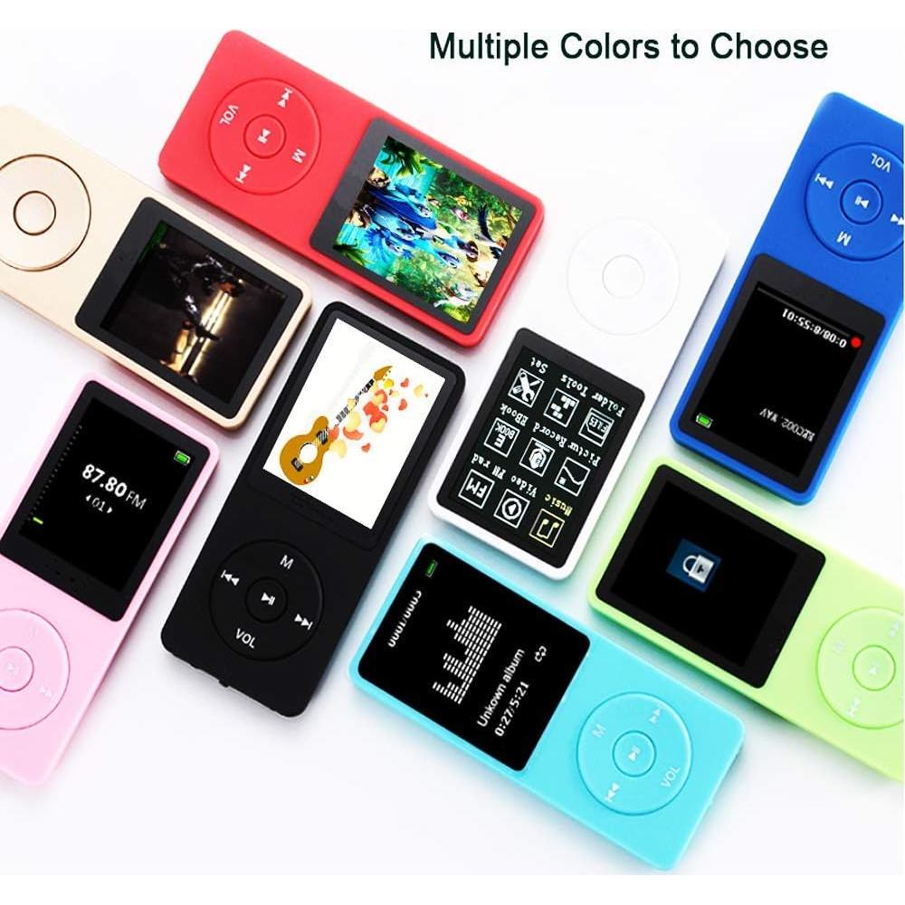 Reproductor MP3 Dyzeryk 16GB con Altavoz y Radio FM Azul