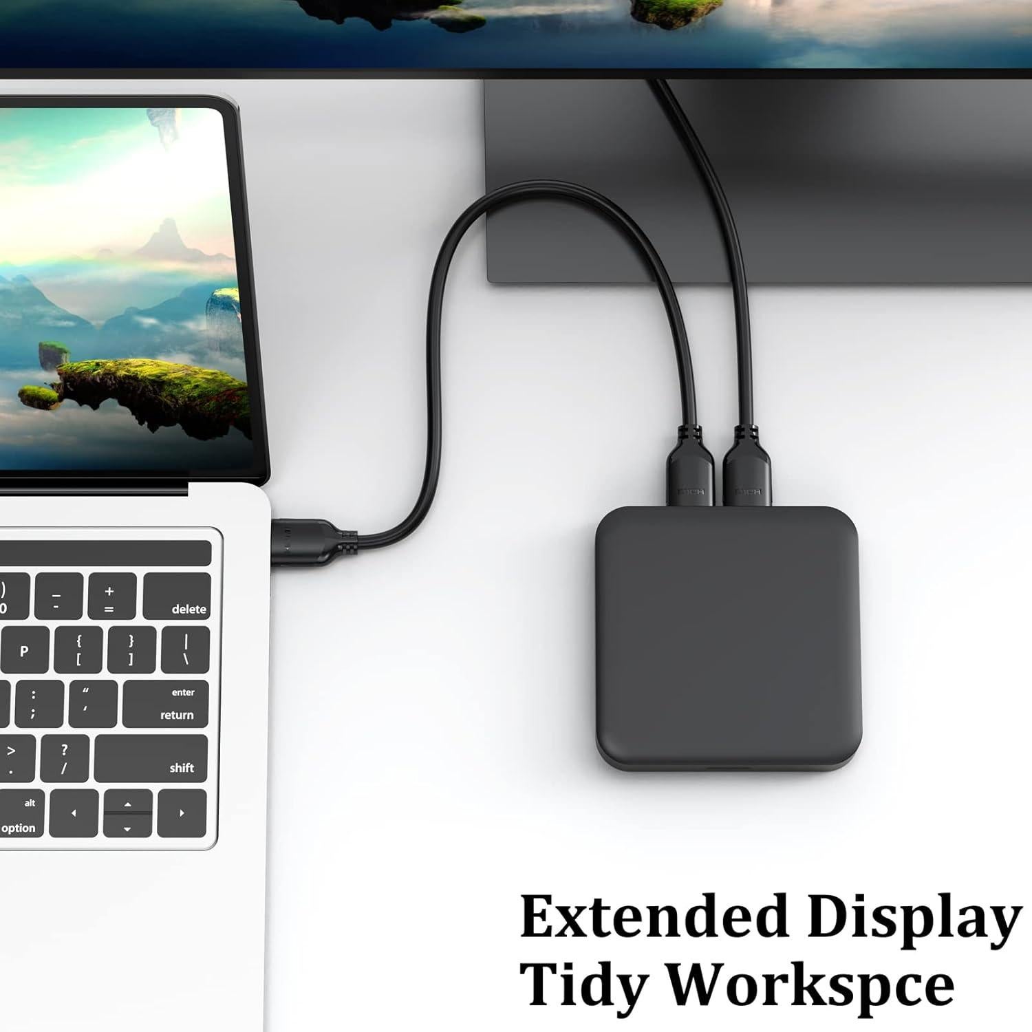 Cable HDMI Corto UVOOI 1 Pie 4K Alta Velocidad 2-Pack