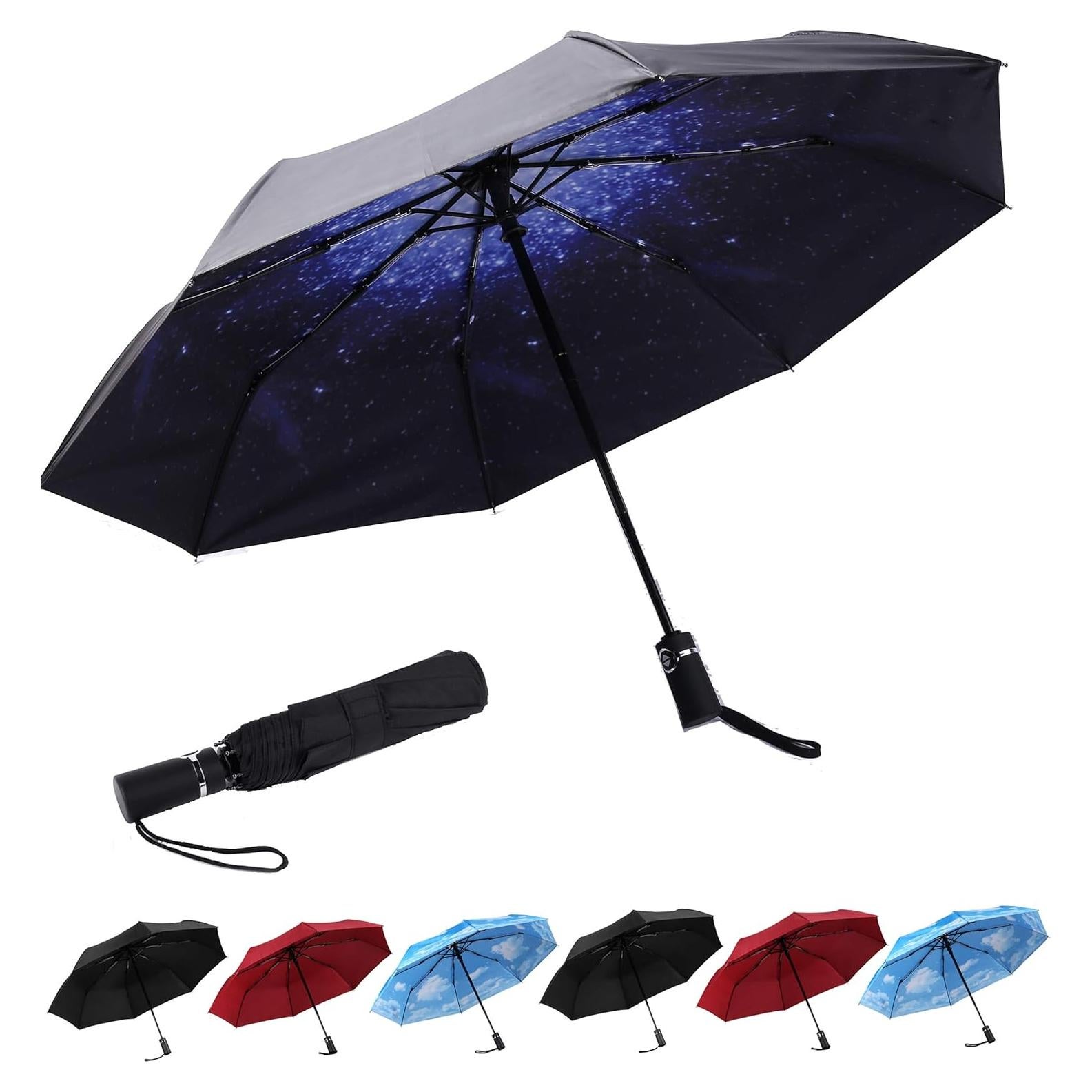 Paraguas Automático SY COMPACT Compacto a Prueba de Viento