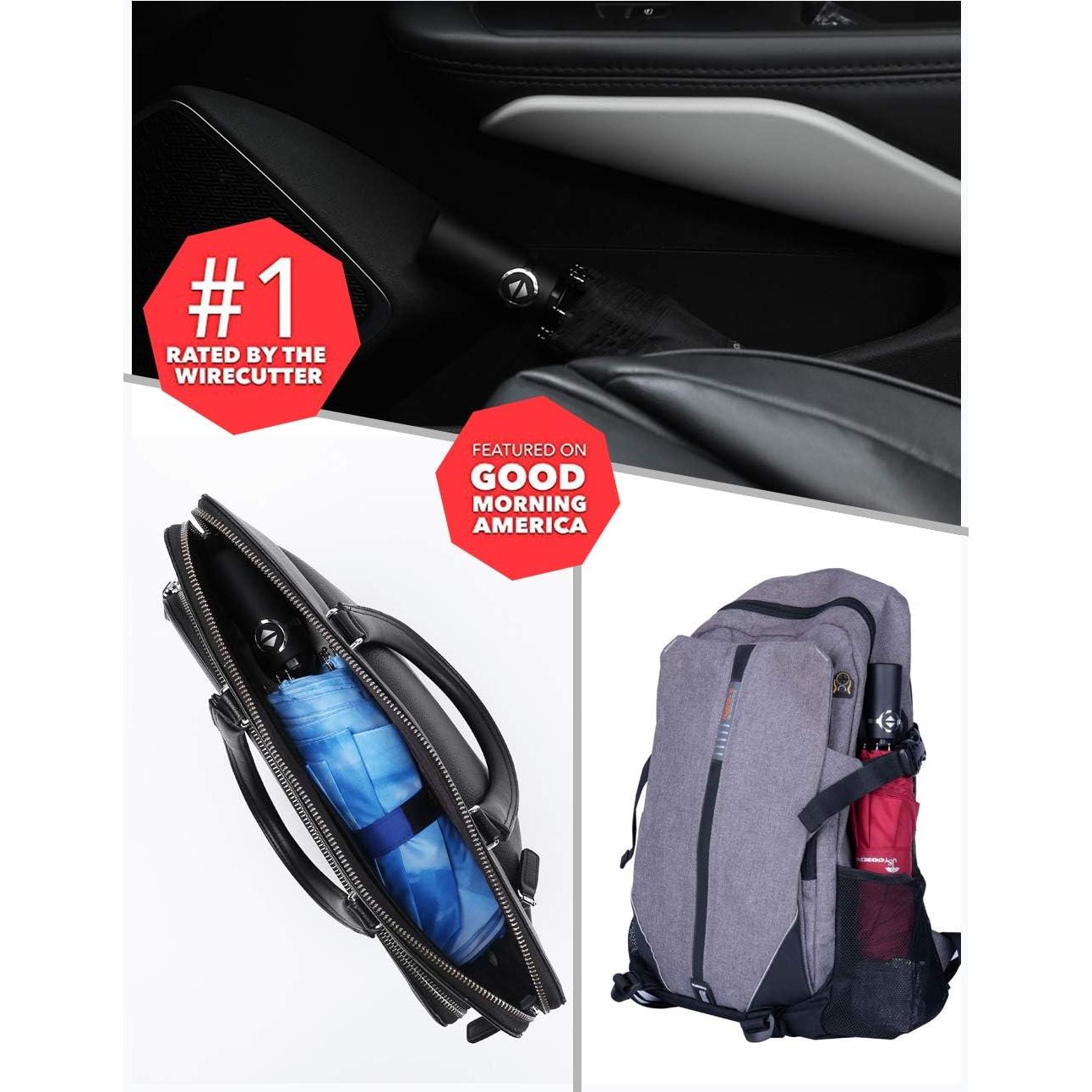 Paraguas Automático SY COMPACT Compacto a Prueba de Viento