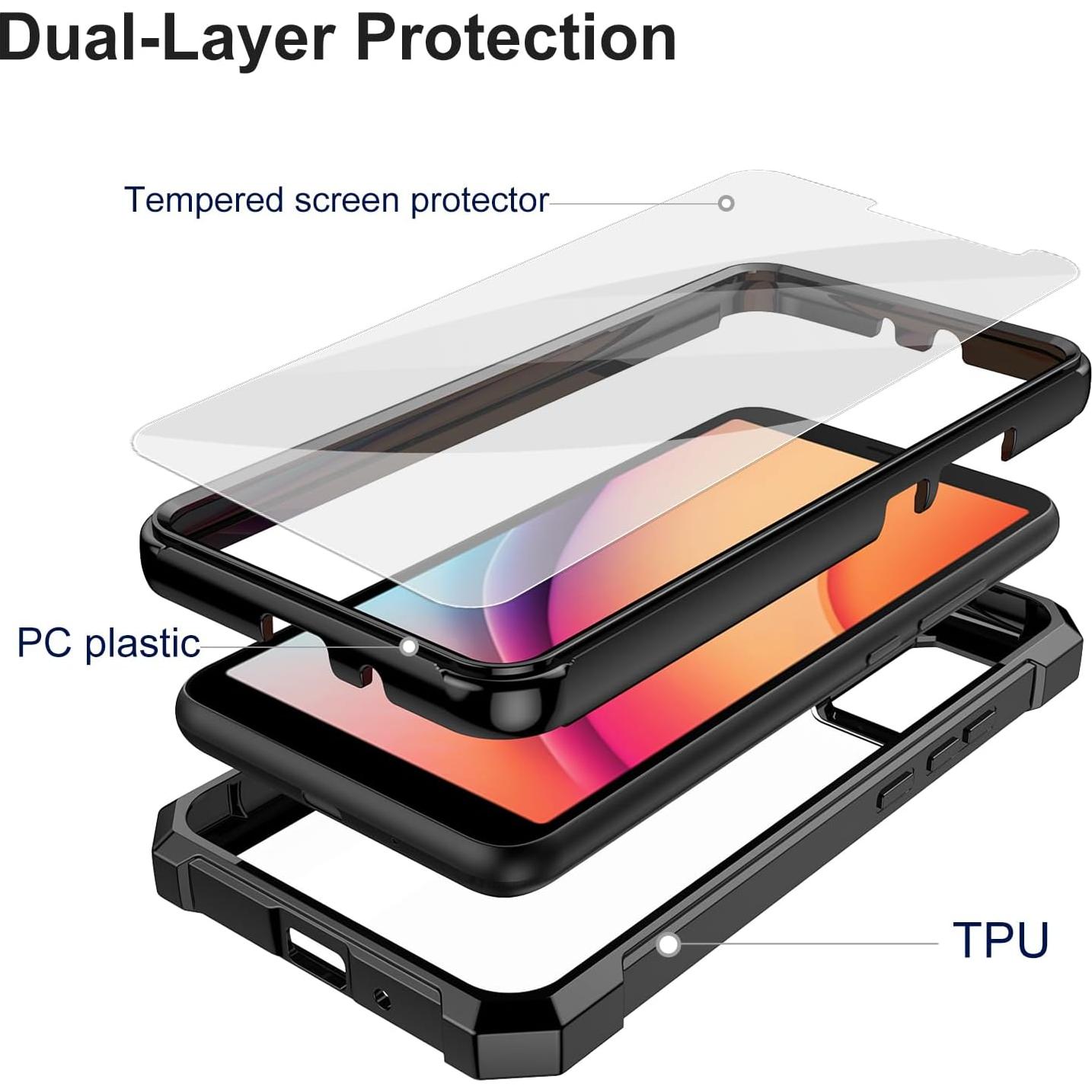Funda Ailiber para TCL K11 T432W con Protector de Pantalla
