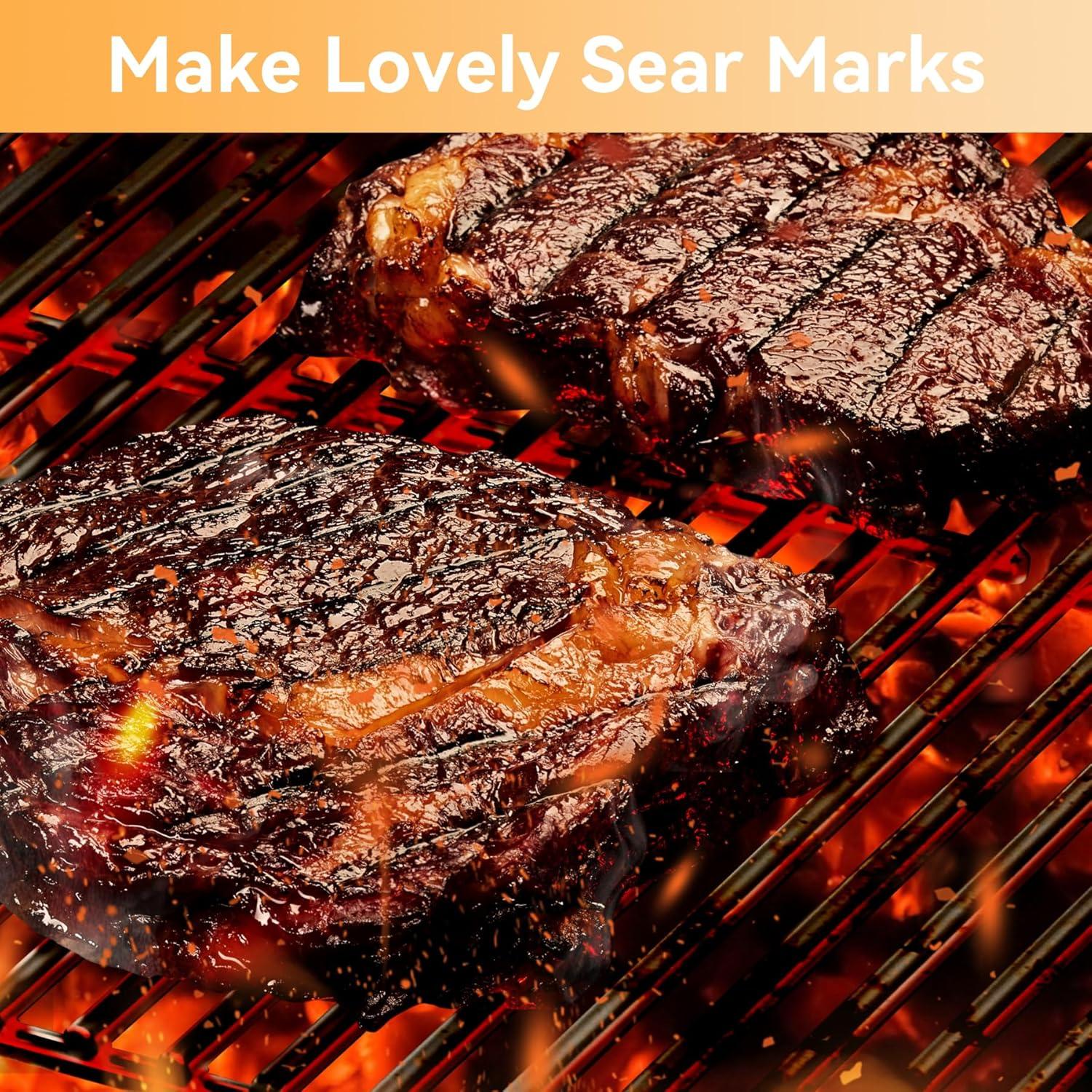 Rejillas de Parrilla FIRXZYMZ 17" Acero Inoxidable 2-Pack