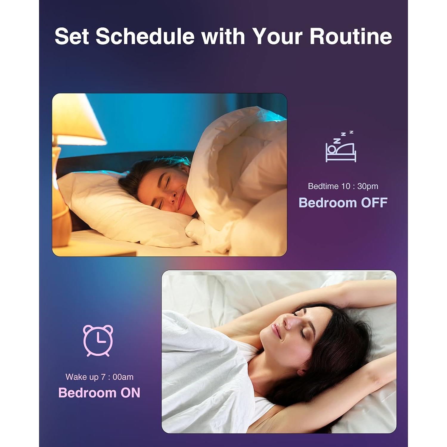 Bombilla Inteligente Beantech Wi-Fi RGB+W Paquete de 4