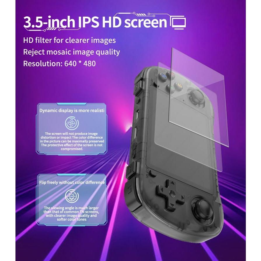 Consola de Juegos Portátil Powkiddy X35H - 10,000 Juegos, 3.5" IPS