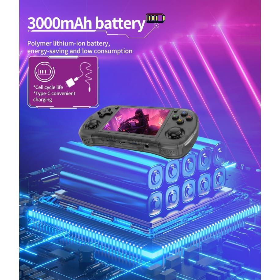 Consola de Juegos Portátil Powkiddy X35H - 10,000 Juegos, 3.5" IPS