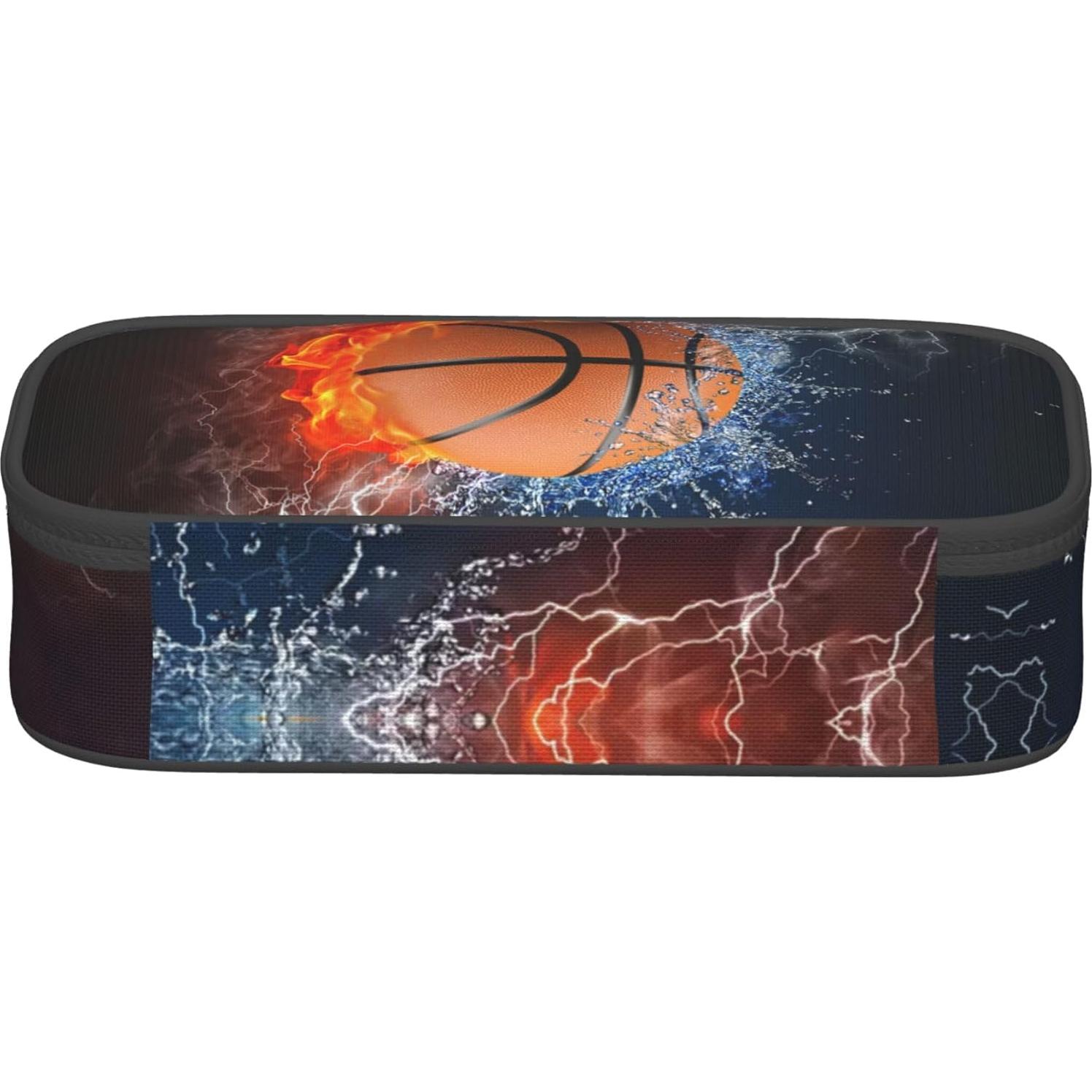 Estuche de Lápices Baloncesto PAUSEBOLL 21.1x9.9cm Negro