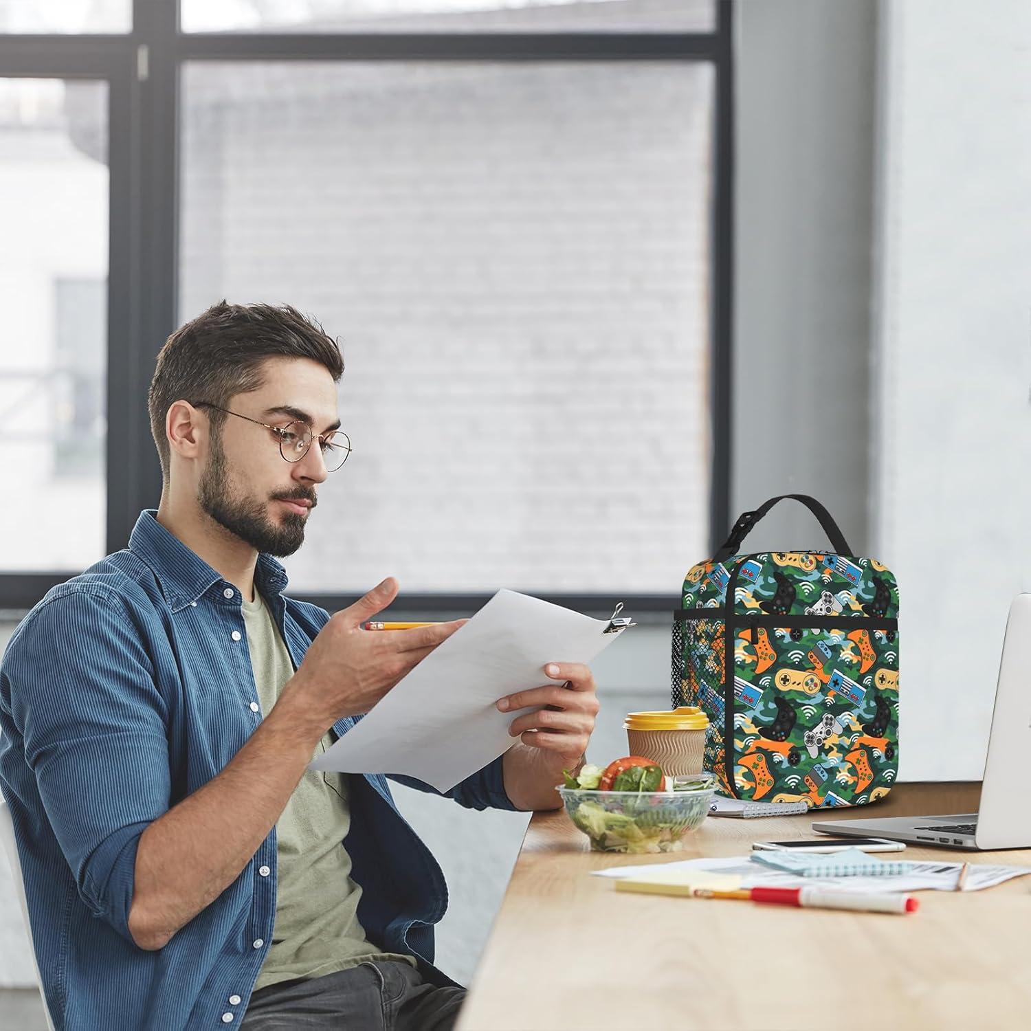 Bolsa de Almuerzo Táctica Mtsouya Aislada para Niños Gaming