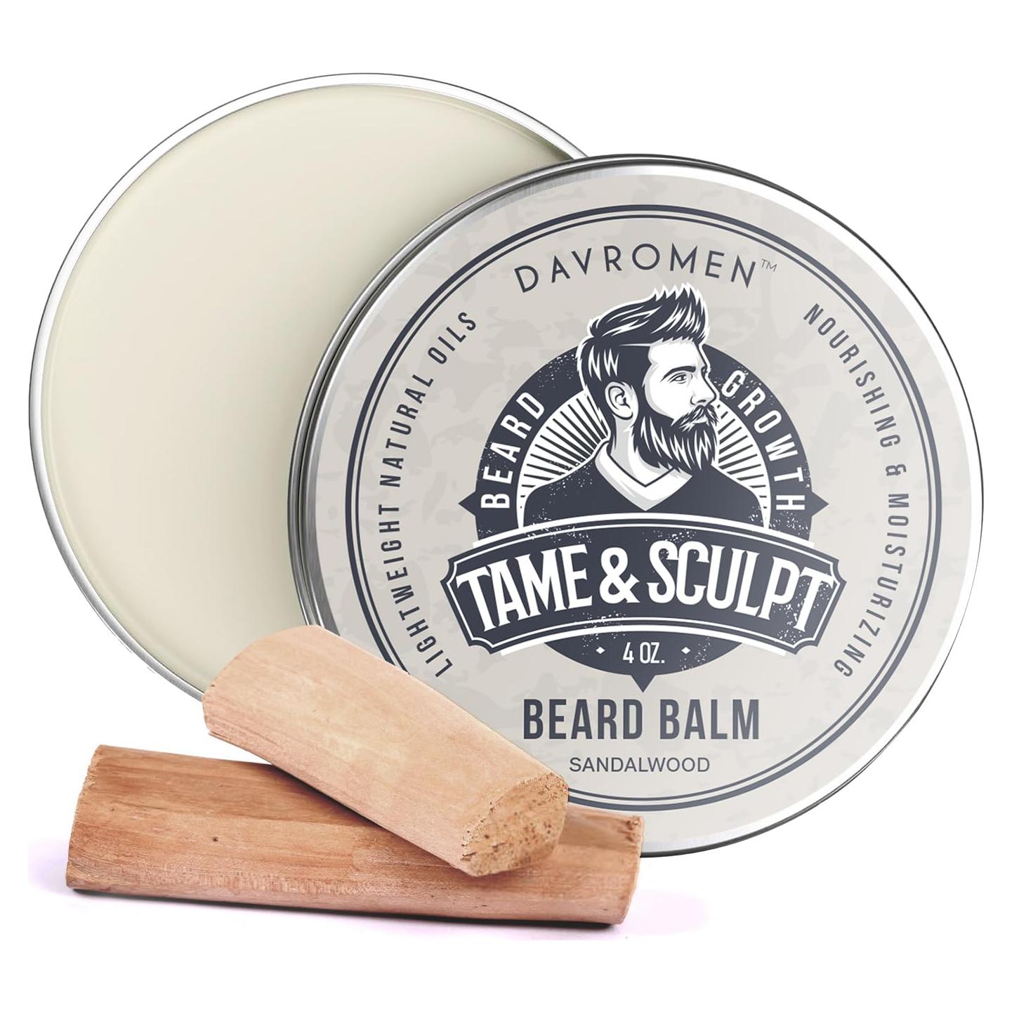 Bálsamo para Barba Davromen Sándalo 113.4 g - Suaviza y Estiliza