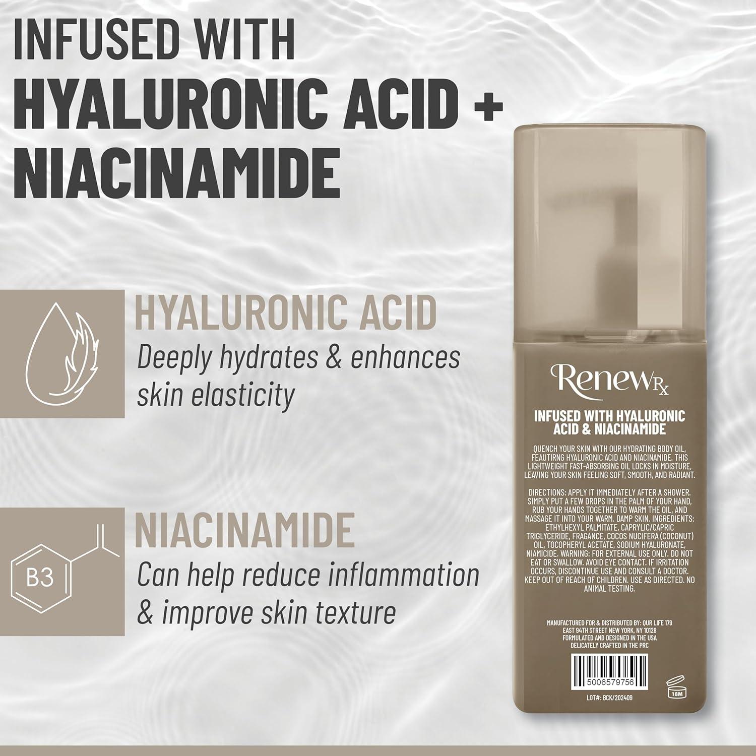 Aceite Corporal Hidratante RENEW RX 295 ml Ácido Hialurónico
