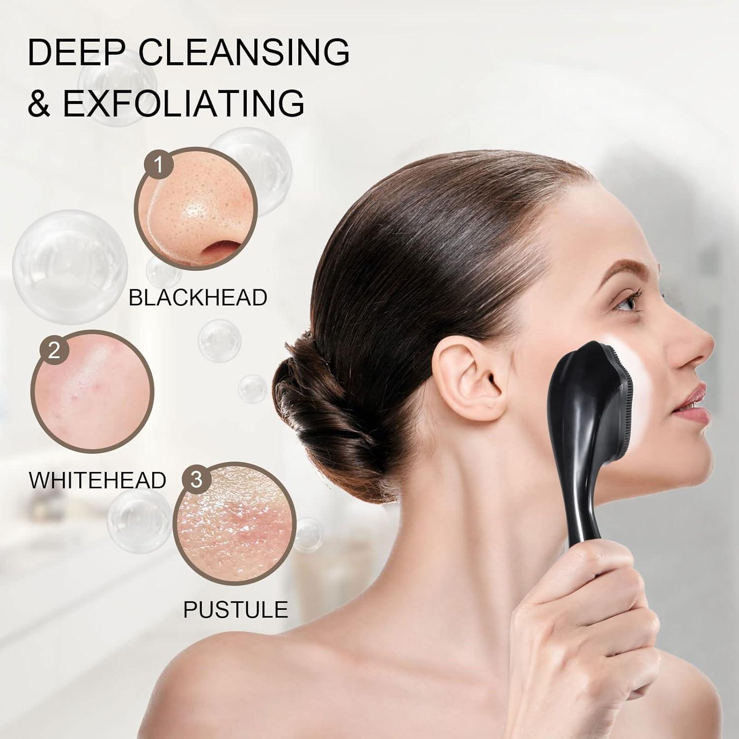 Cepillo Exfoliante Facial Beomeen de Silicona 2 Piezas