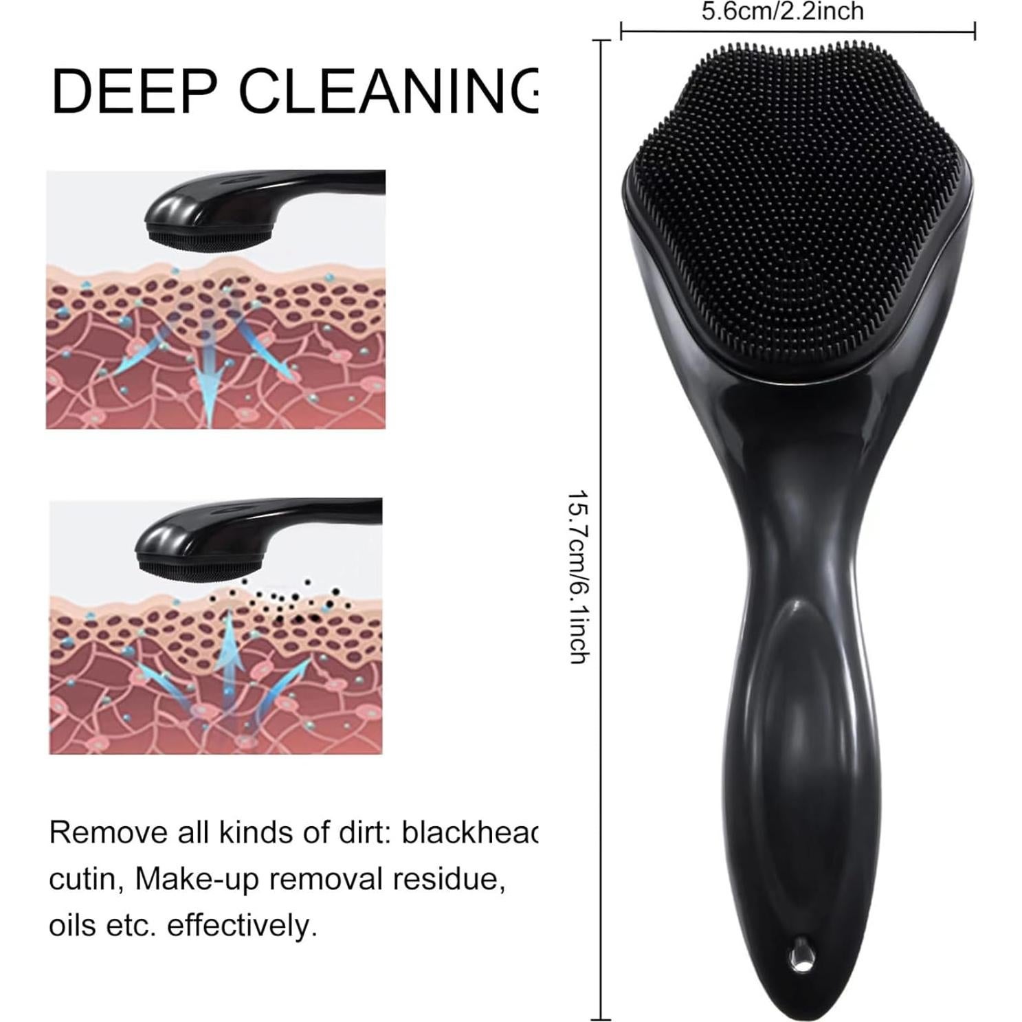 Cepillo Exfoliante Facial Beomeen de Silicona 2 Piezas