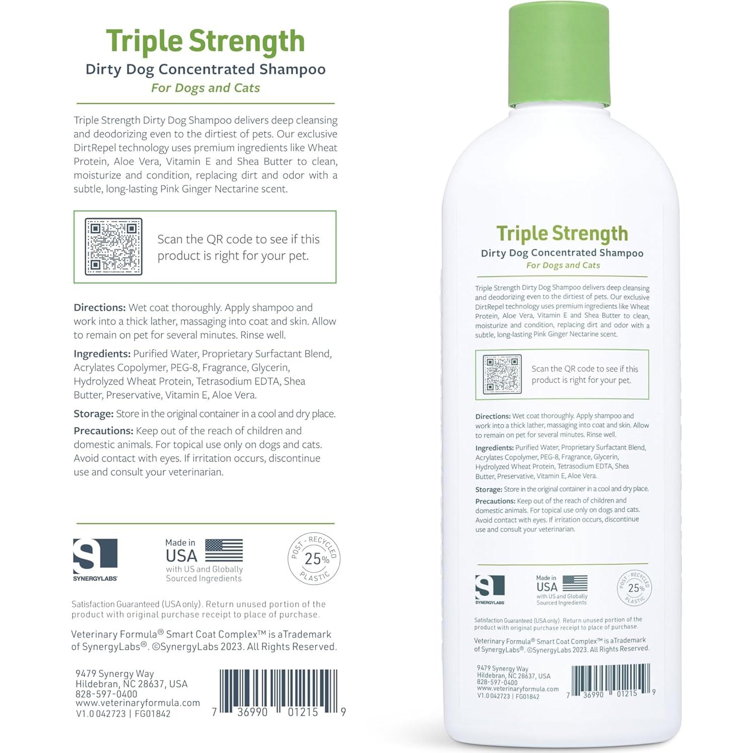 Champú Concentrado para Perros Sucios Veterinary Formula 502 ml