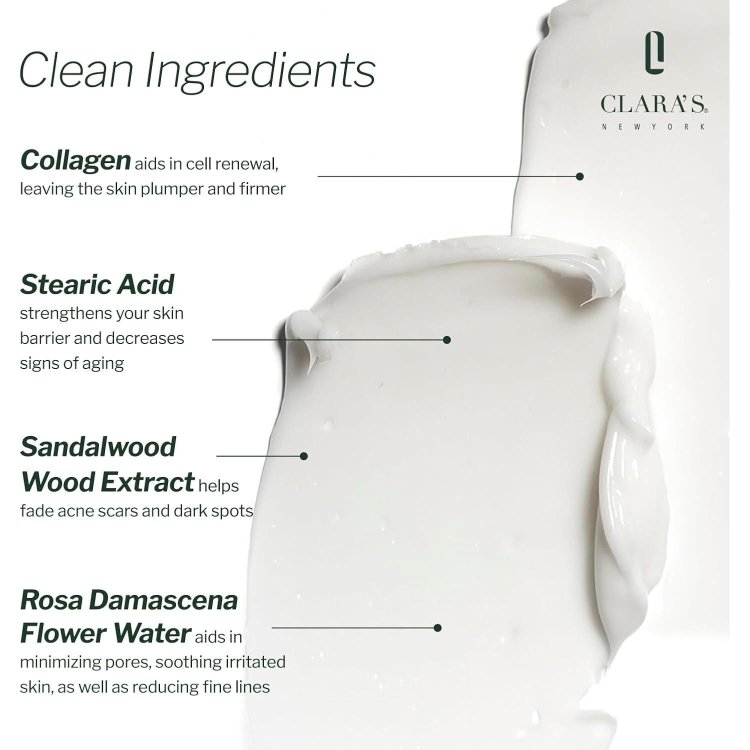 Crema de Colágeno Rejuvenecedora Clara's New York 50ml