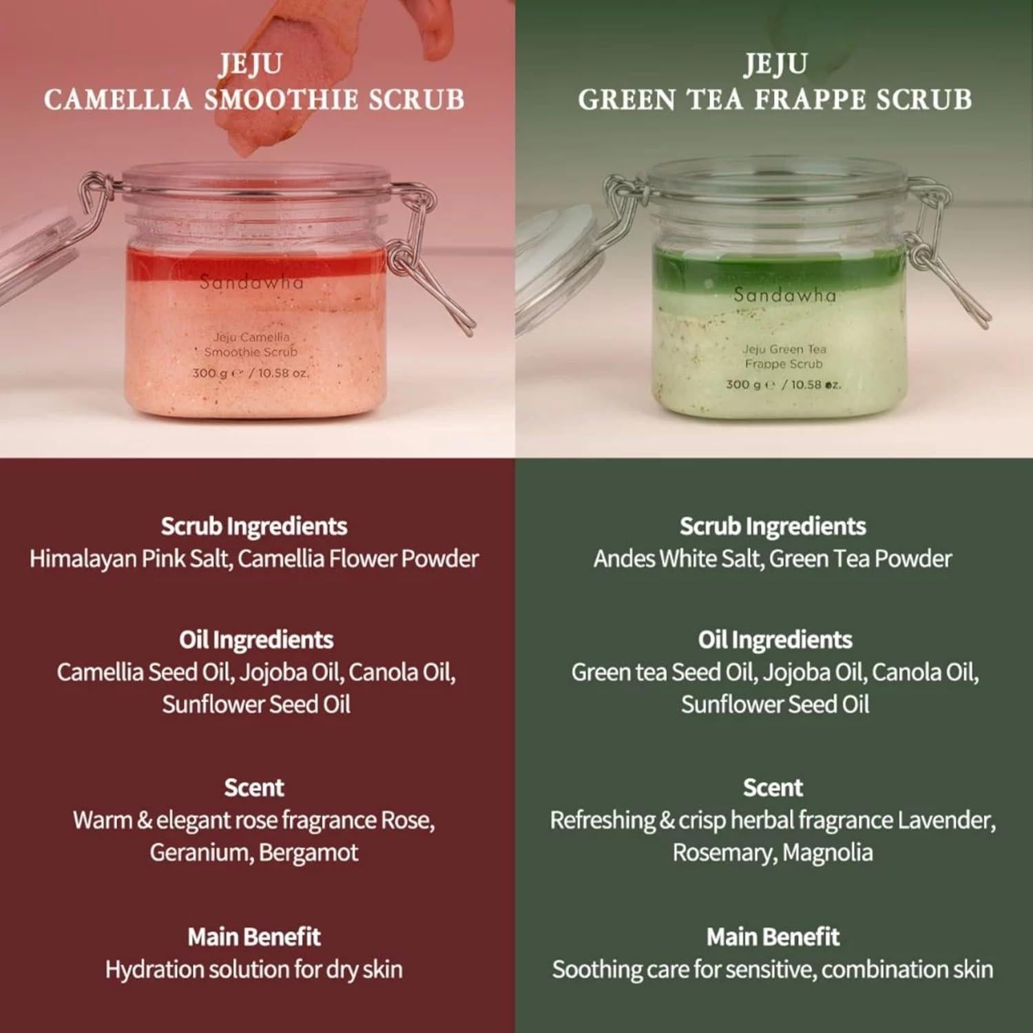 Exfoliante Corporal SKINCURE Té Verde Jeju 300g Natural