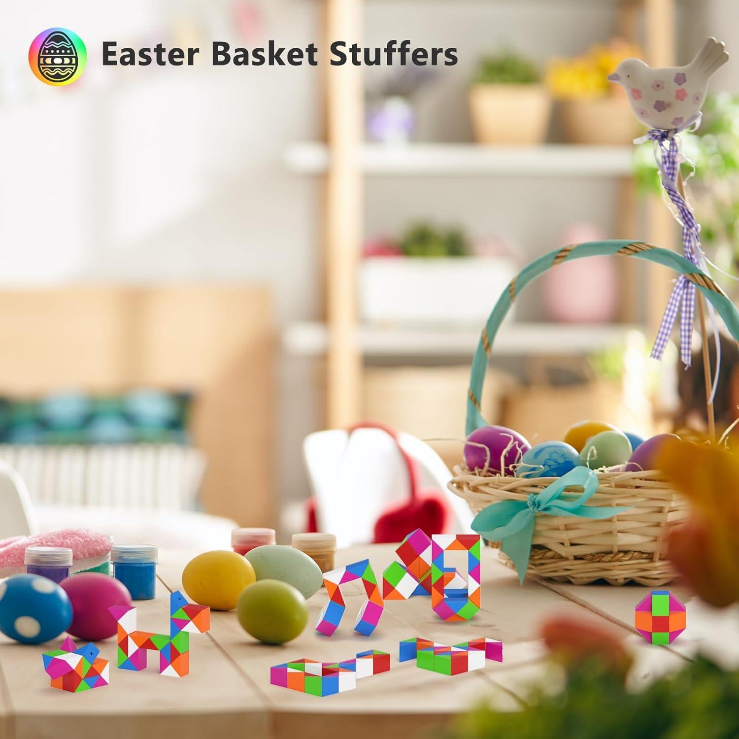 12 Mini Cubos de Serpiente Vdealen - Juguete de Rompecabezas