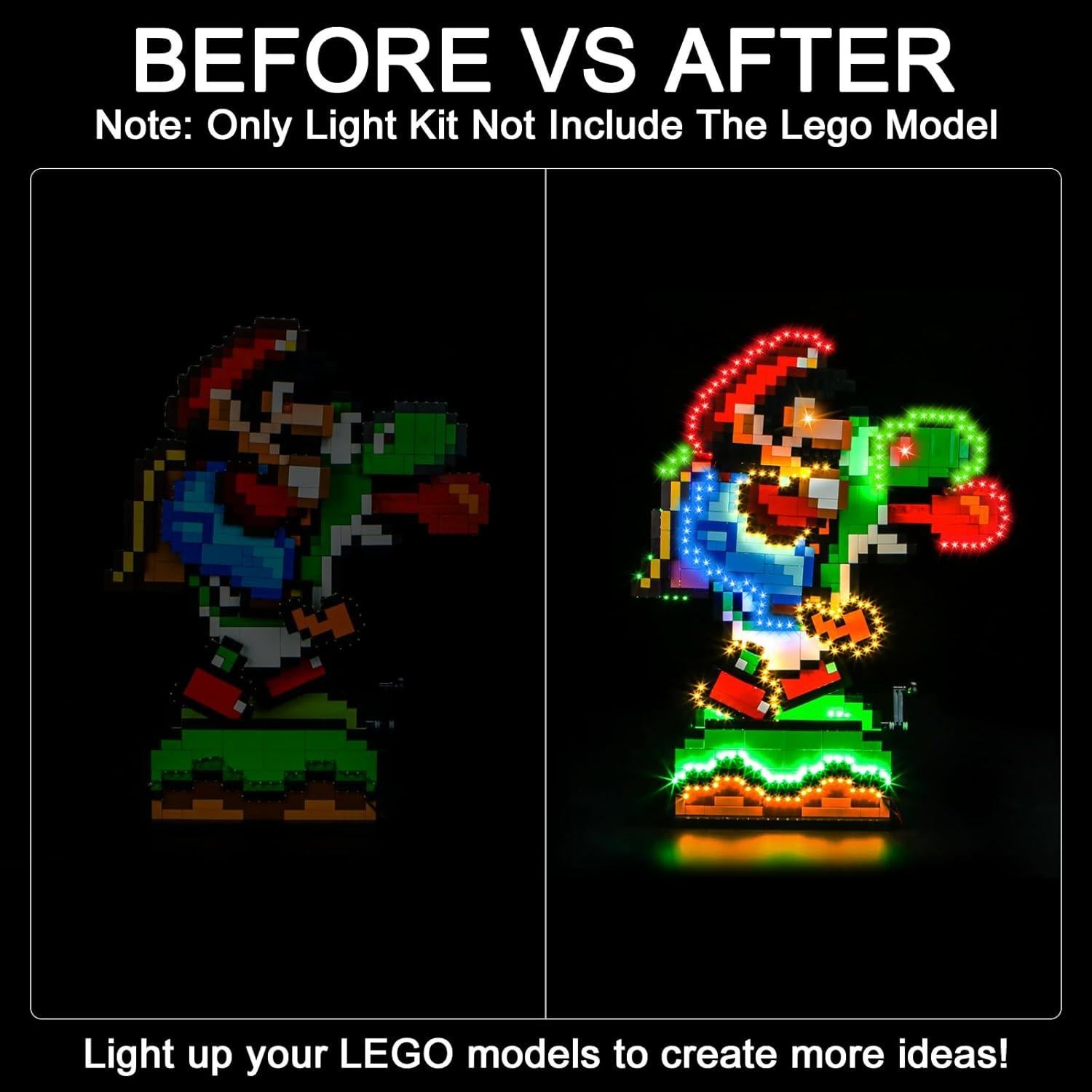 Kit de Luz LED Hilighting para Lego Super Mario World