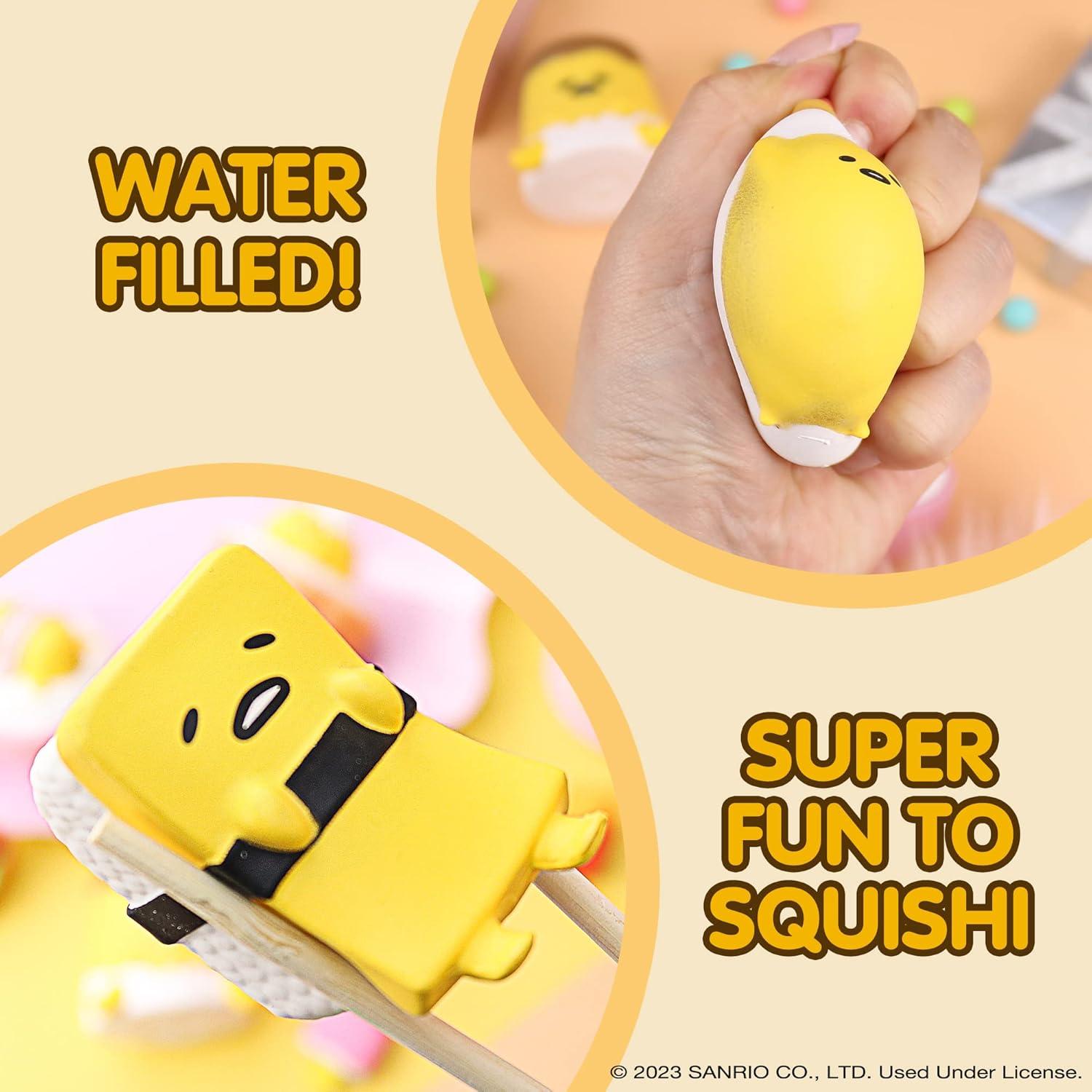 Squishy Hamee Gudetama Huevo Lleno de Agua 7.6cm - 1 Pc.