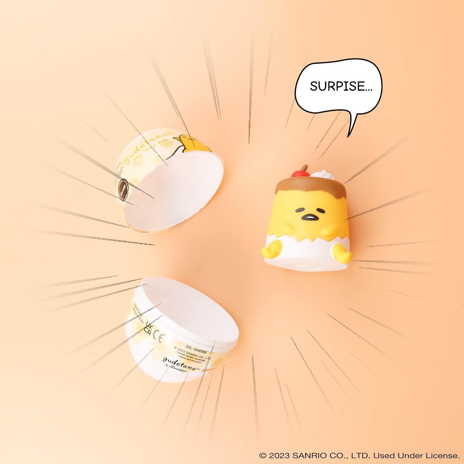 Squishy Hamee Gudetama Huevo Lleno de Agua 7.6cm - 1 Pc.