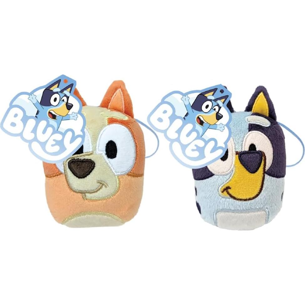 Peluches Mini Bluey y Bingo 12 cm con Clip - Moese Toys