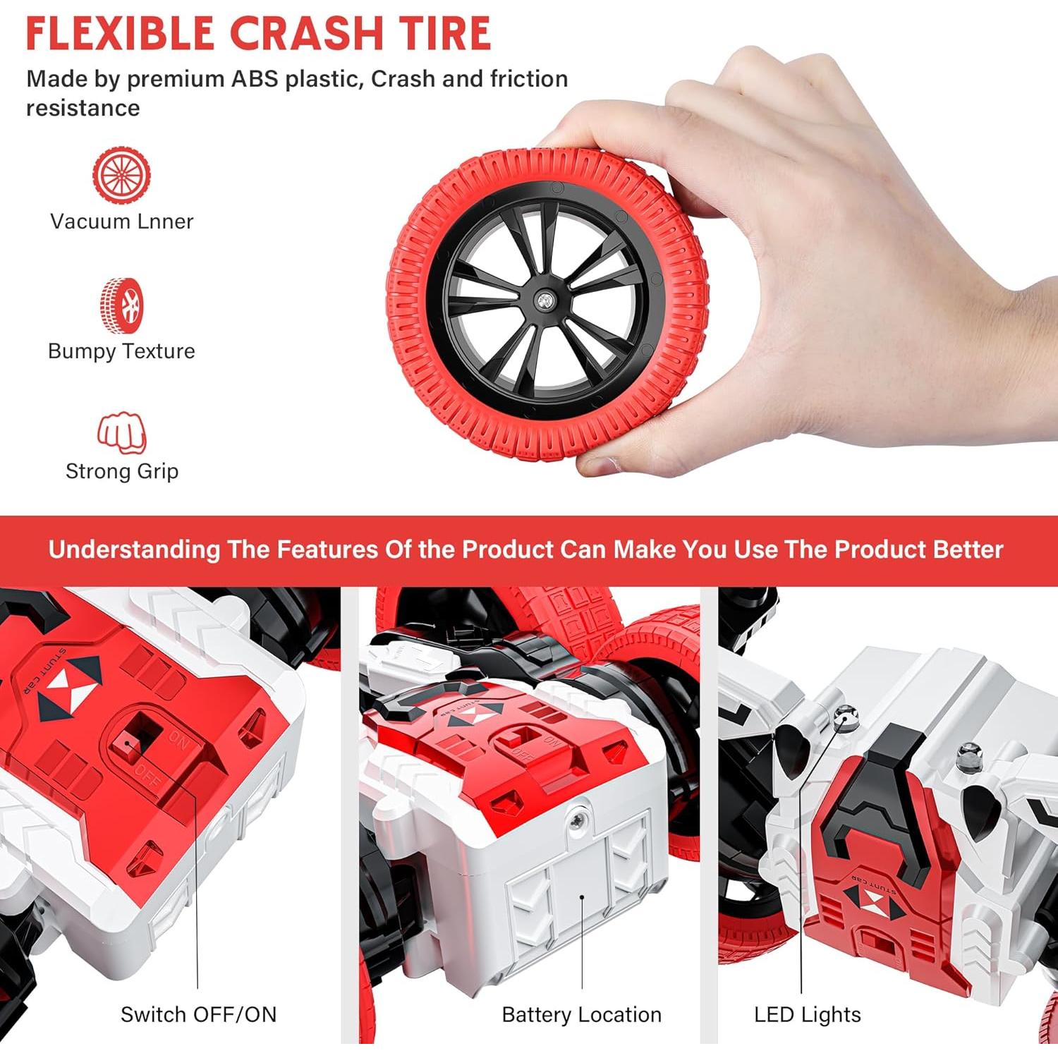 Coche RC Rcabcar HS007-3B Acrobacias Todo Terreno 4WD