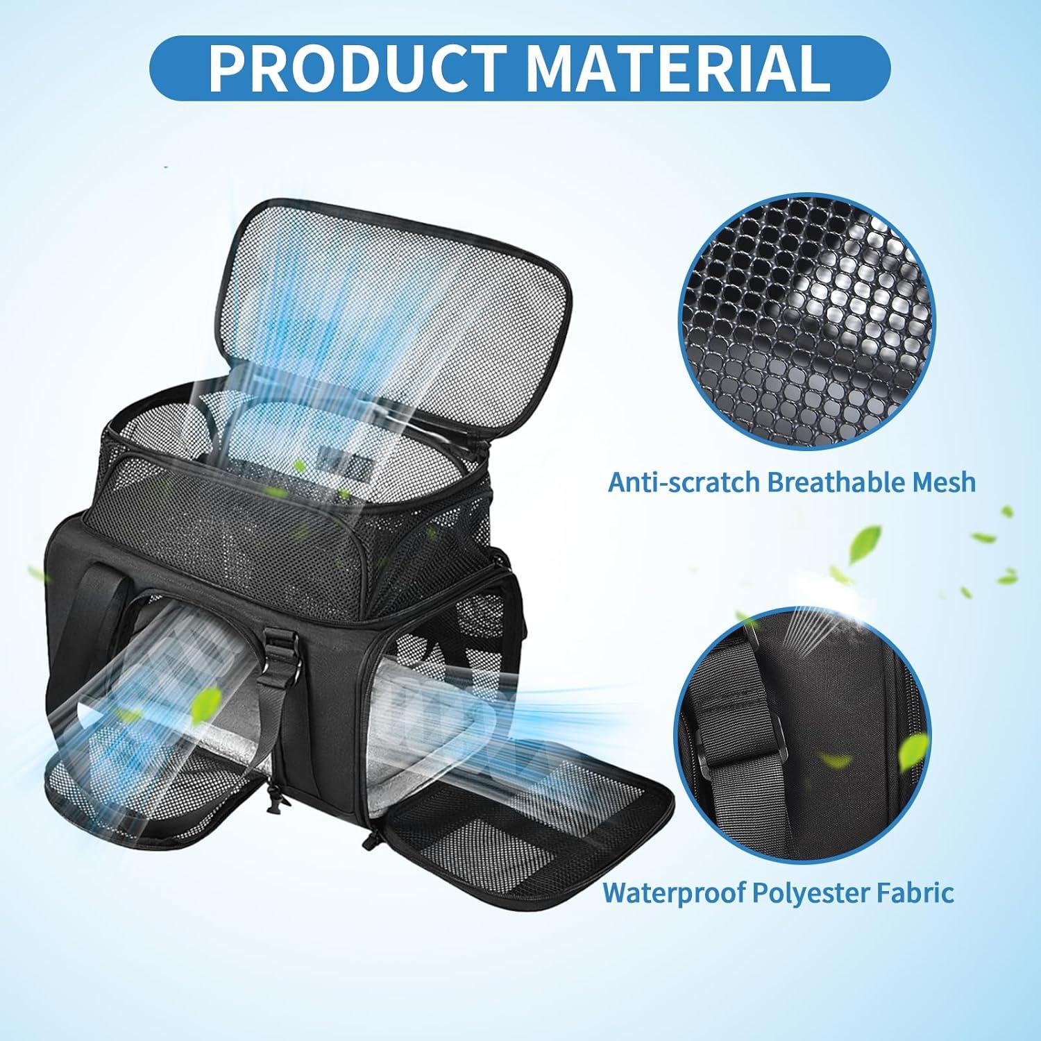 Transportín para Perros y Gatos Wakytu Pequeño Expandible