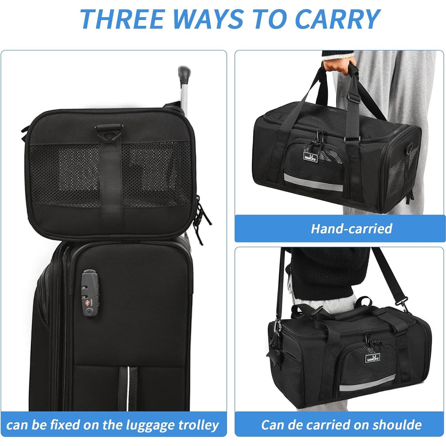 Transportín para Perros y Gatos Wakytu Pequeño Expandible