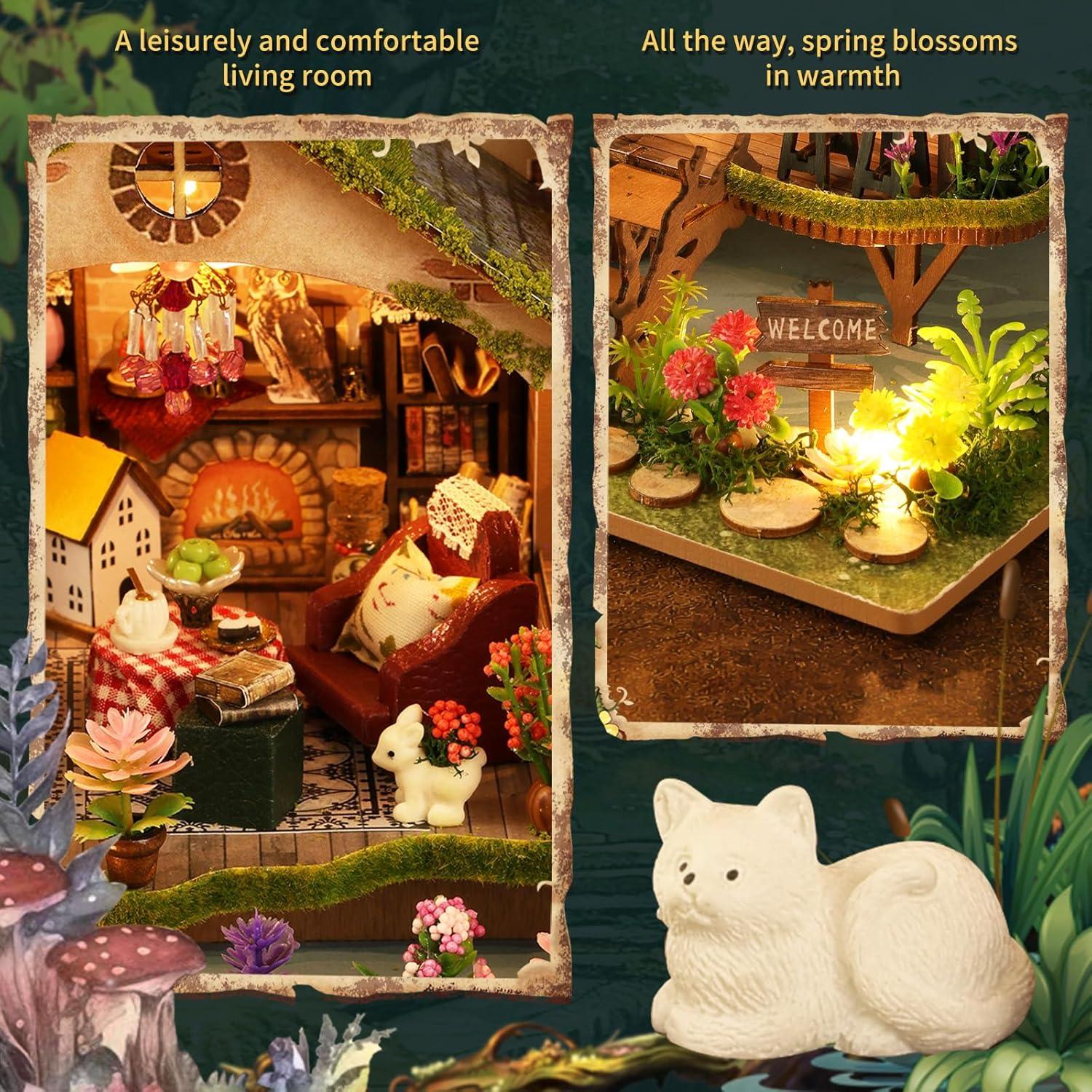 Kit de Casa en Miniatura DIY ANTREATU Aventura en el Bosque