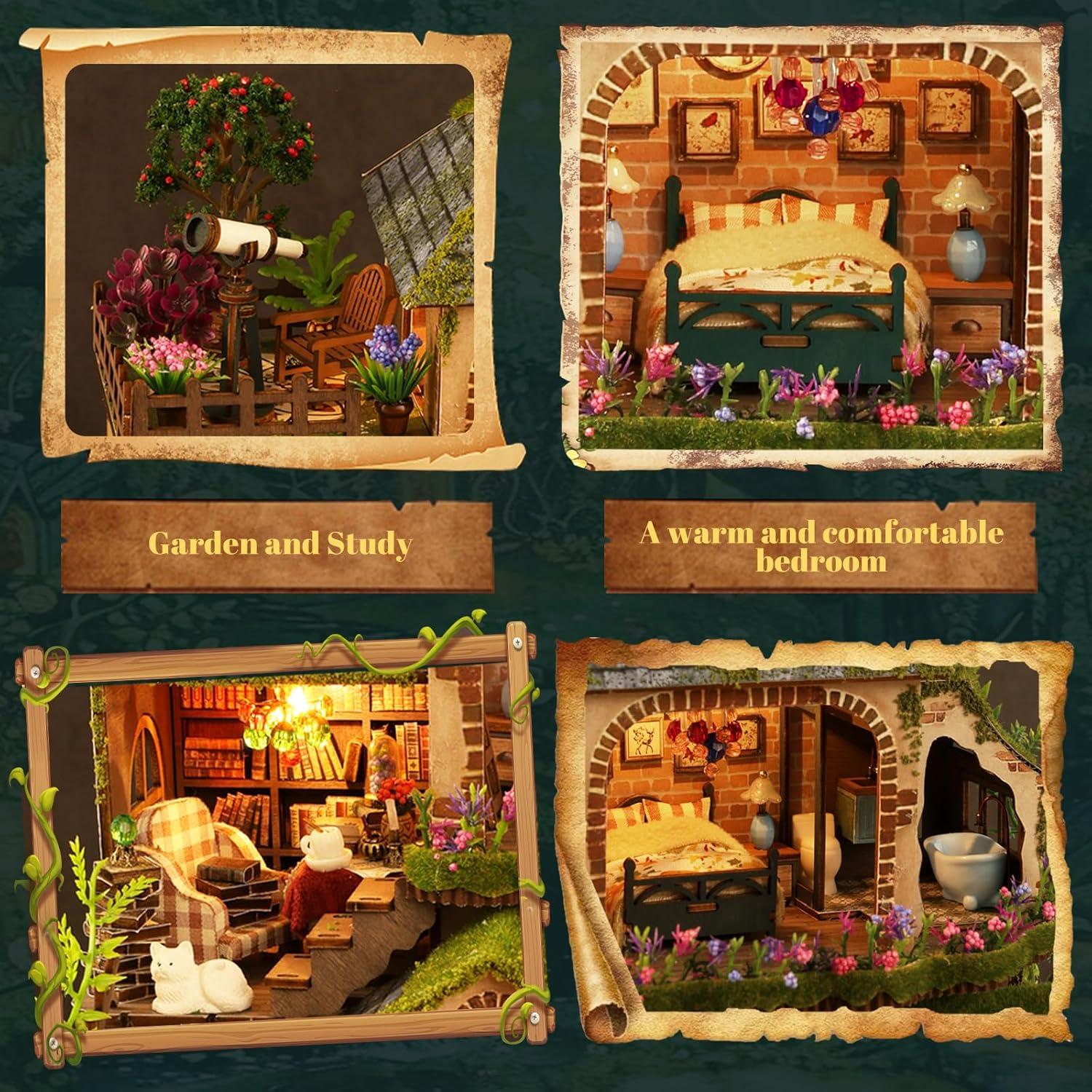 Kit de Casa en Miniatura DIY ANTREATU Aventura en el Bosque