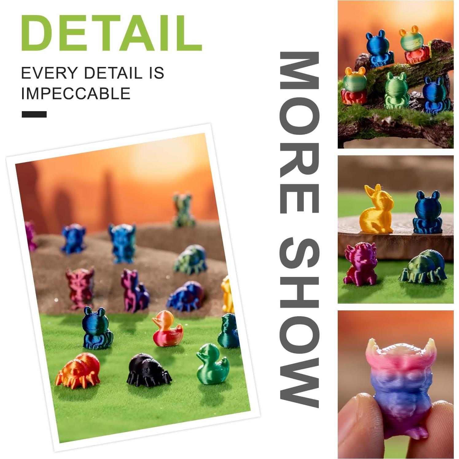 Juego de 120 Mini Animales 3D pkaoakyo - Decoración Colorida