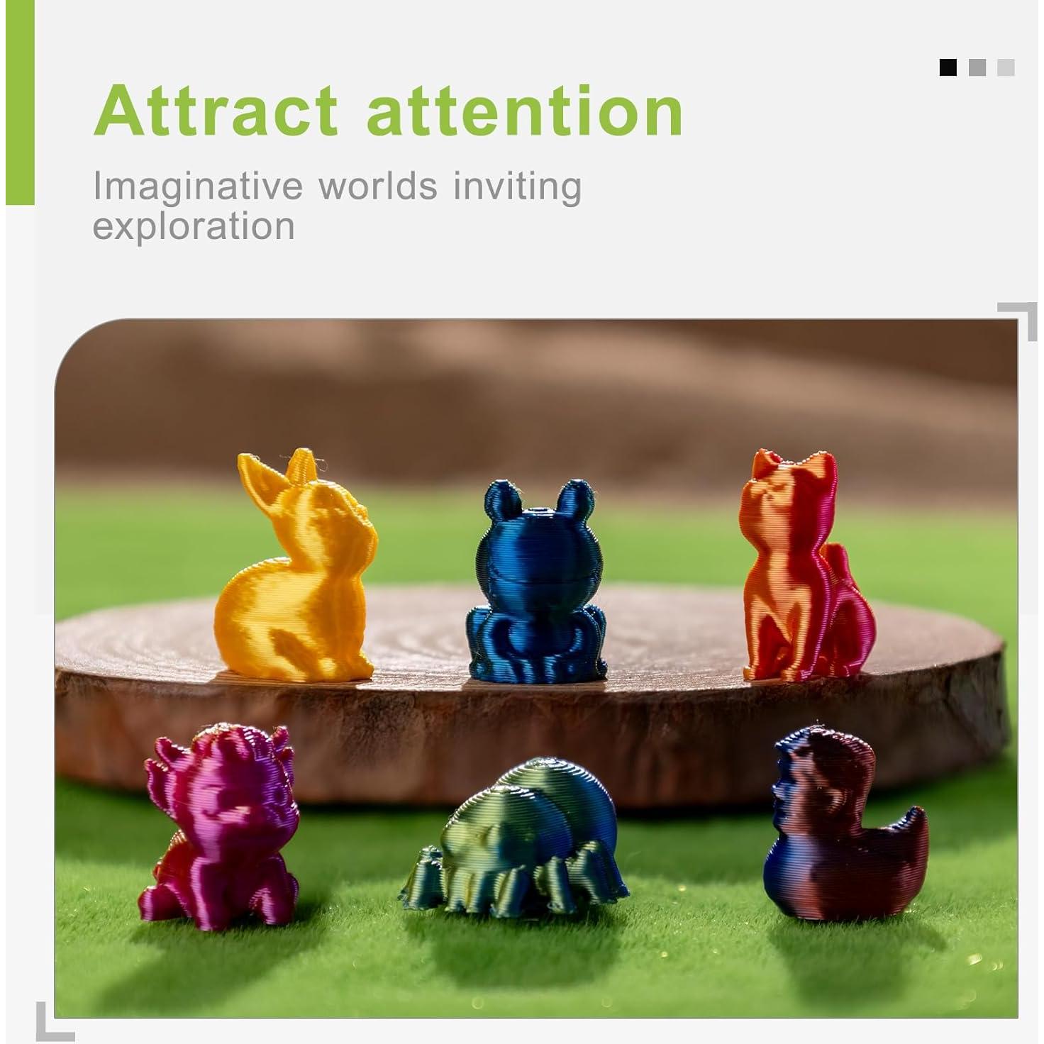 Juego de 120 Mini Animales 3D pkaoakyo - Decoración Colorida