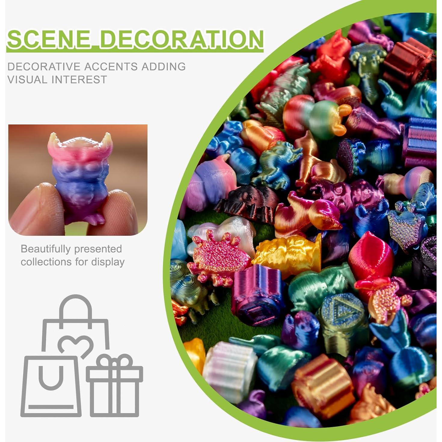 Juego de 120 Mini Animales 3D pkaoakyo - Decoración Colorida