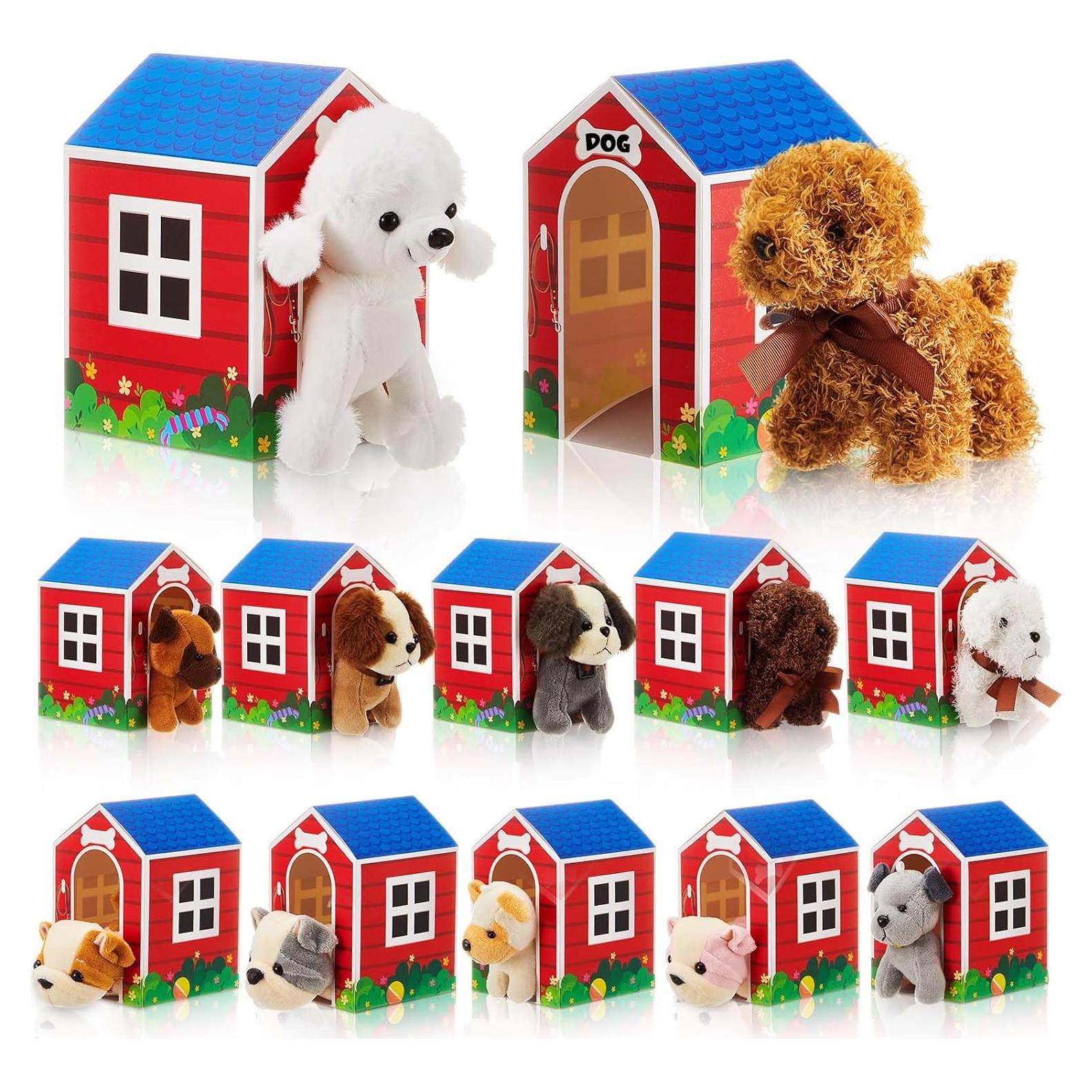 Cajas de Fiesta de Perro ShinyRelief con Mini Peluches 24 Pcs