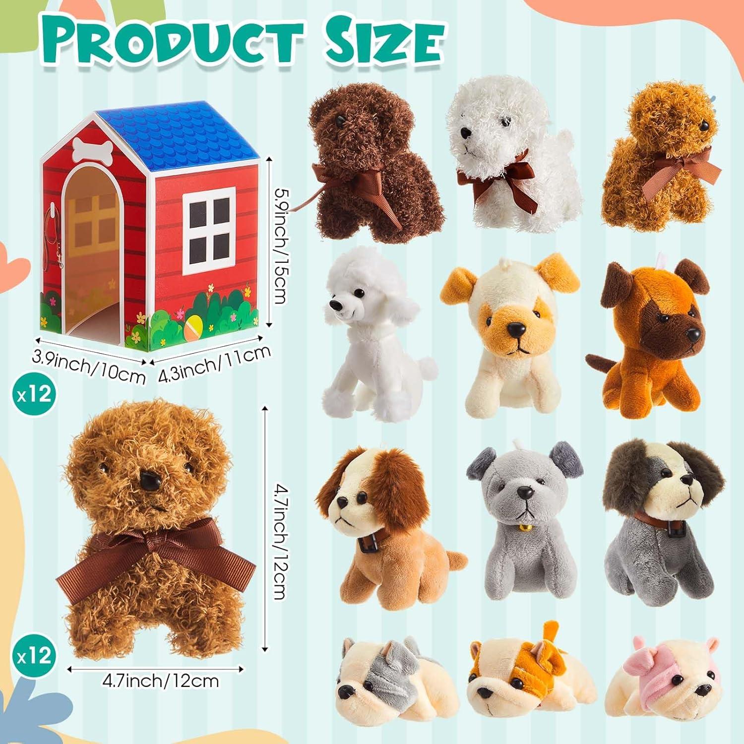 Cajas de Fiesta de Perro ShinyRelief con Mini Peluches 24 Pcs