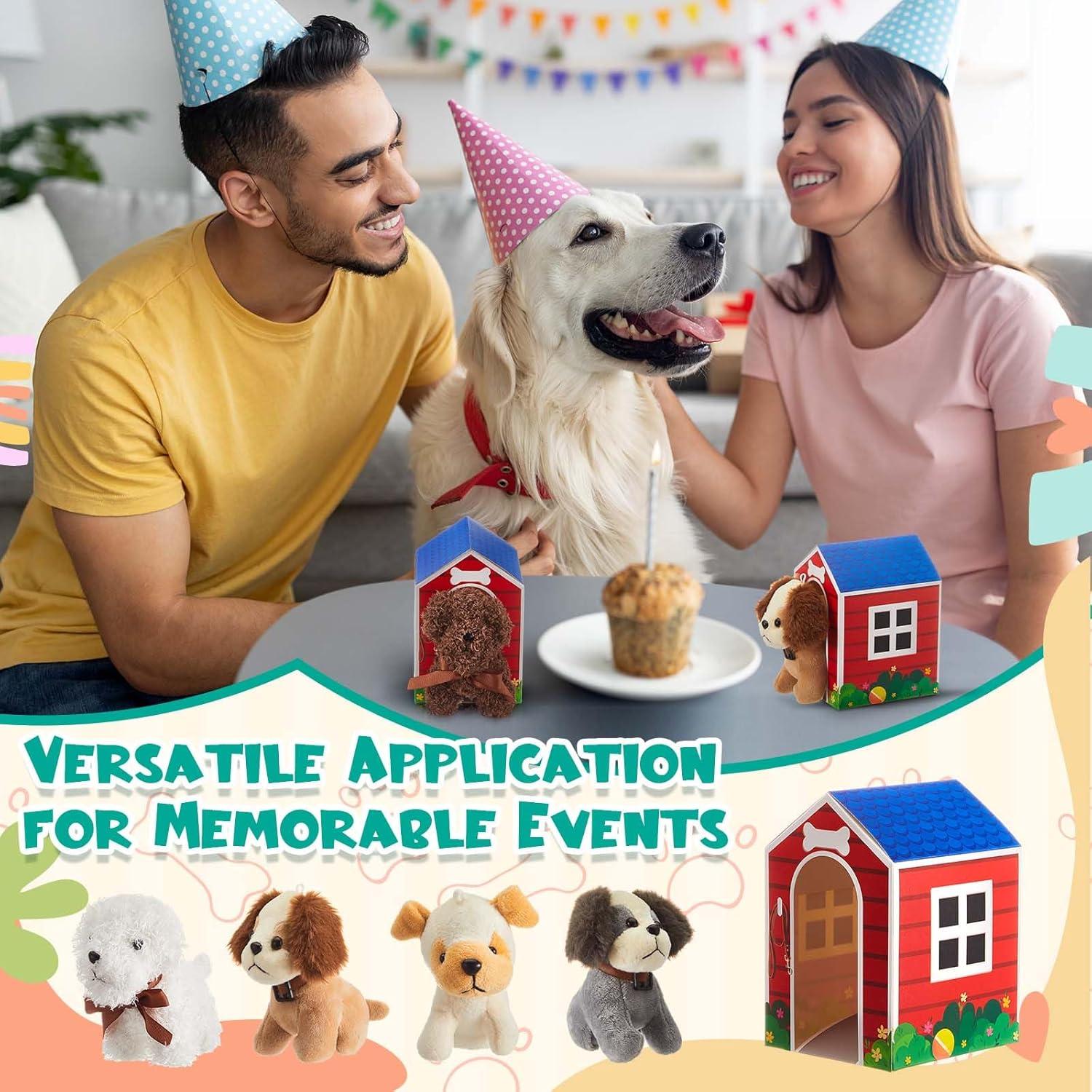 Cajas de Fiesta de Perro ShinyRelief con Mini Peluches 24 Pcs