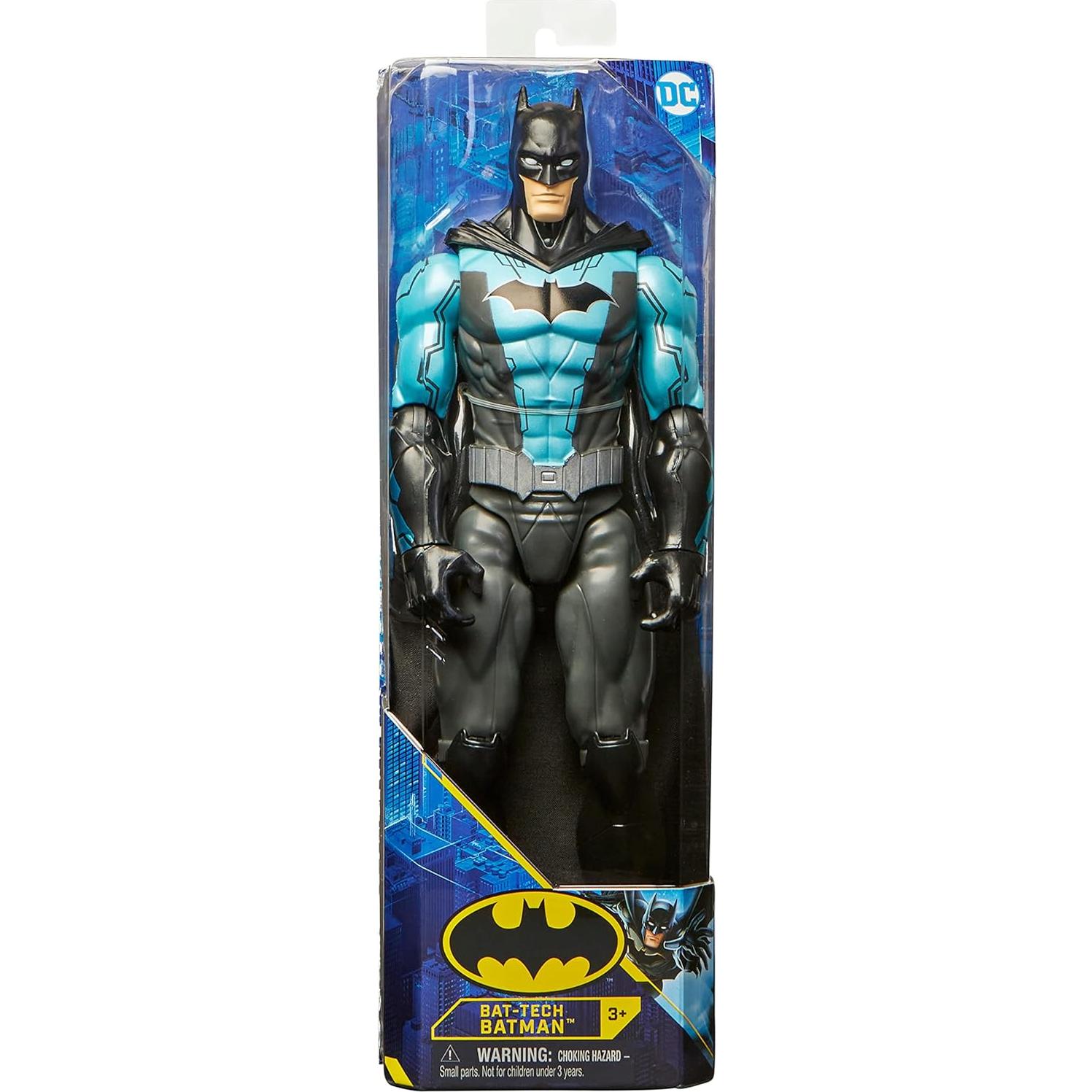 Figura de Acción Batman 30 cm Bat-Tech Spin Master - Traje Negro/Azul